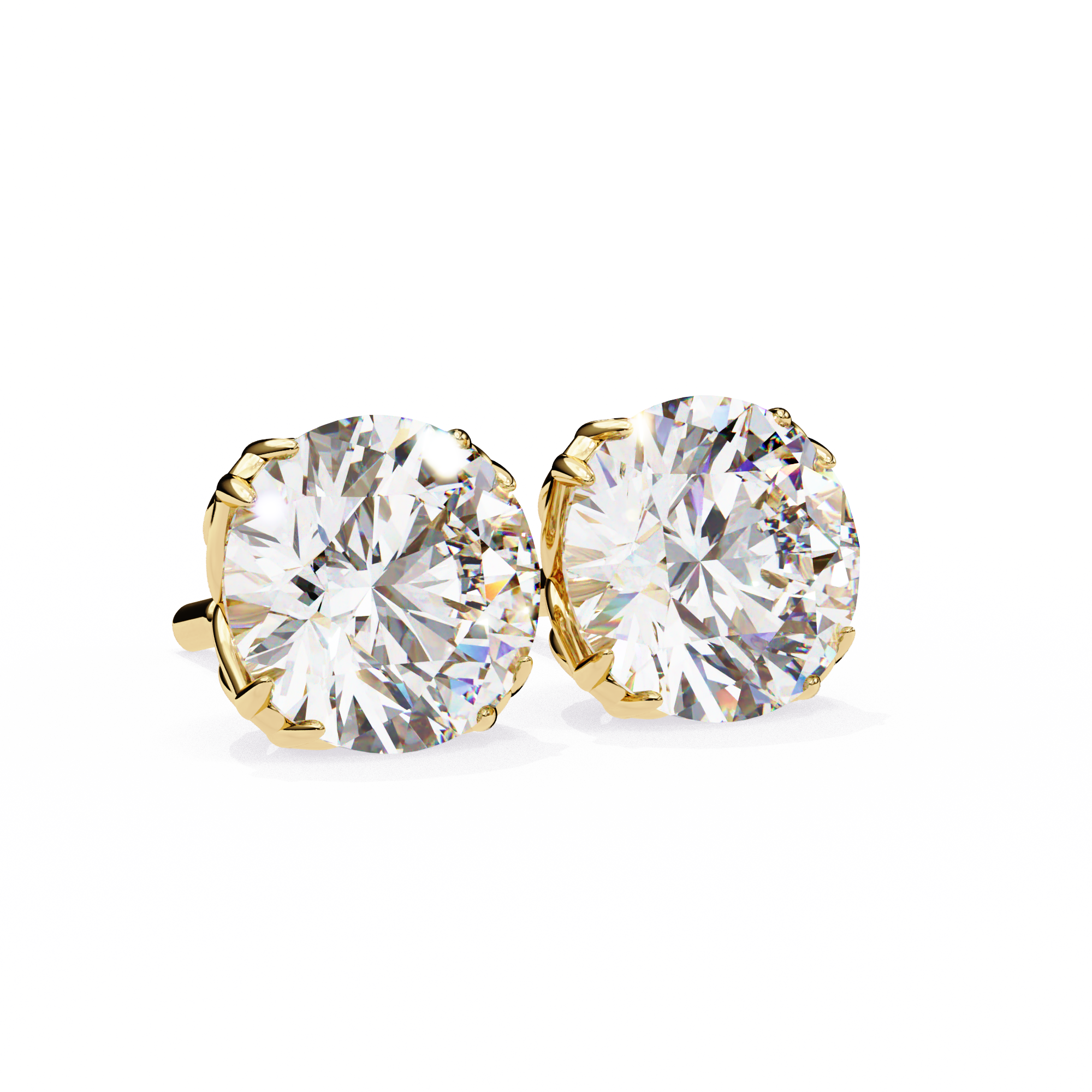 2.57CT ROUND STUDDS