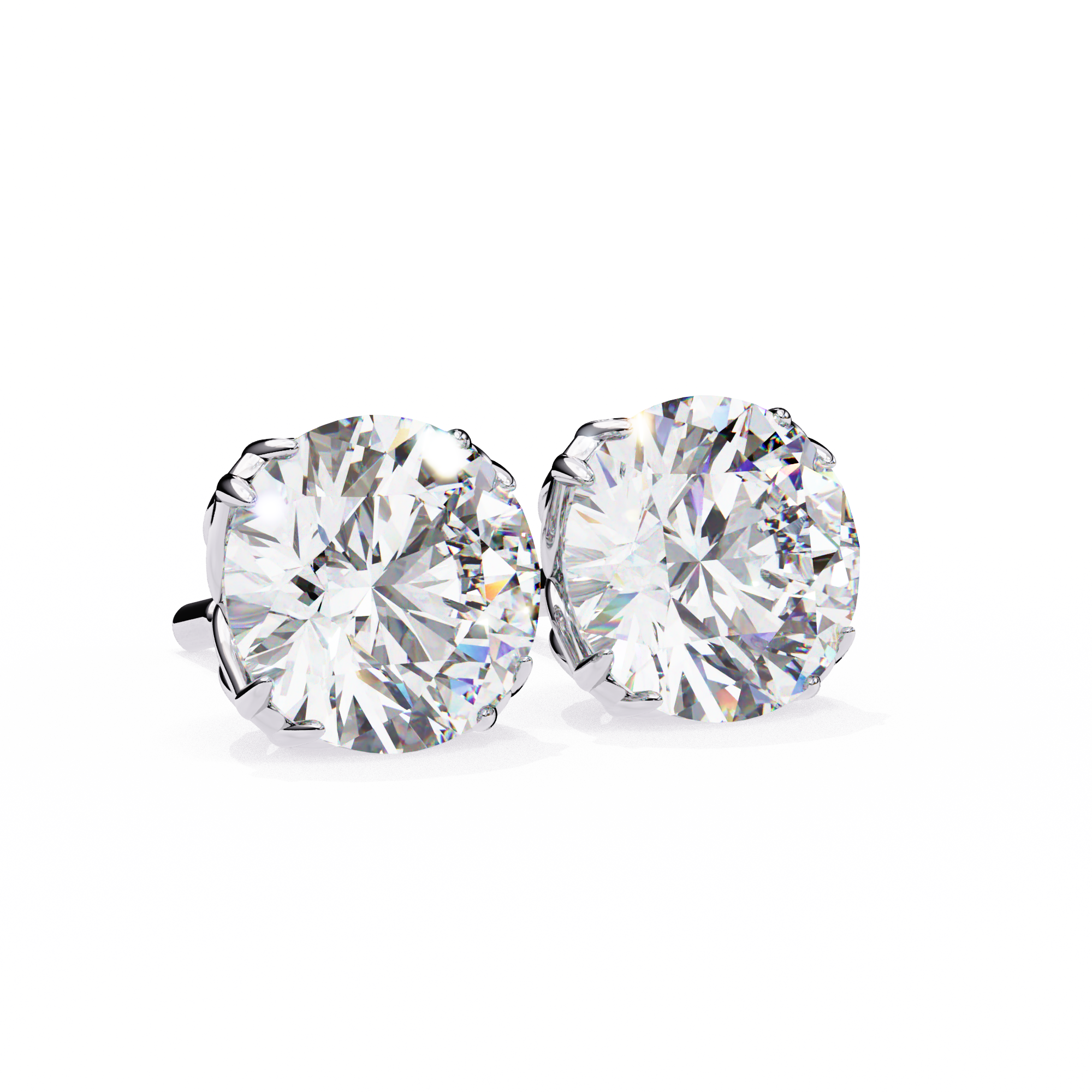 2.57CT ROUND STUDDS