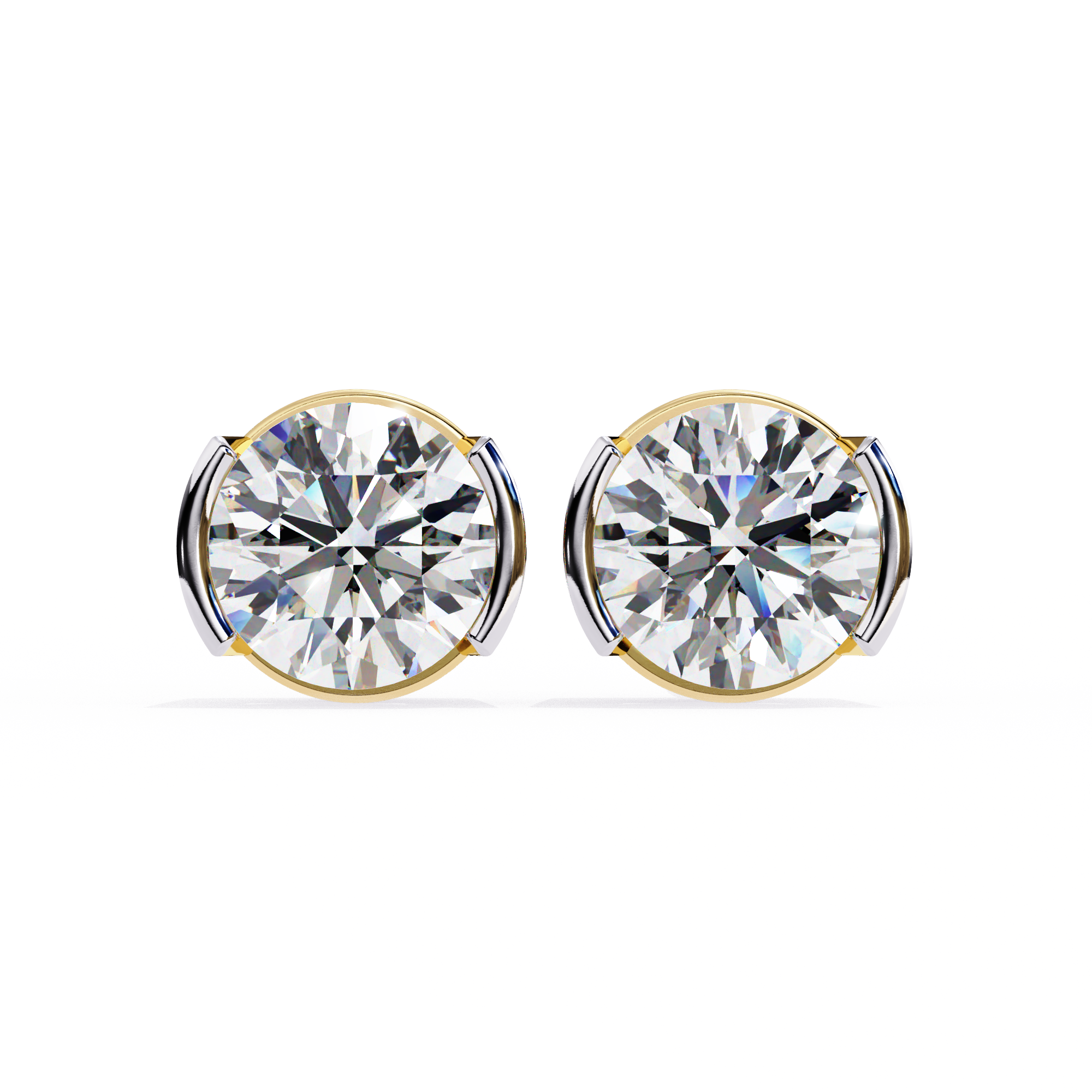 2.57CT ROUND SHAPE STUDDS