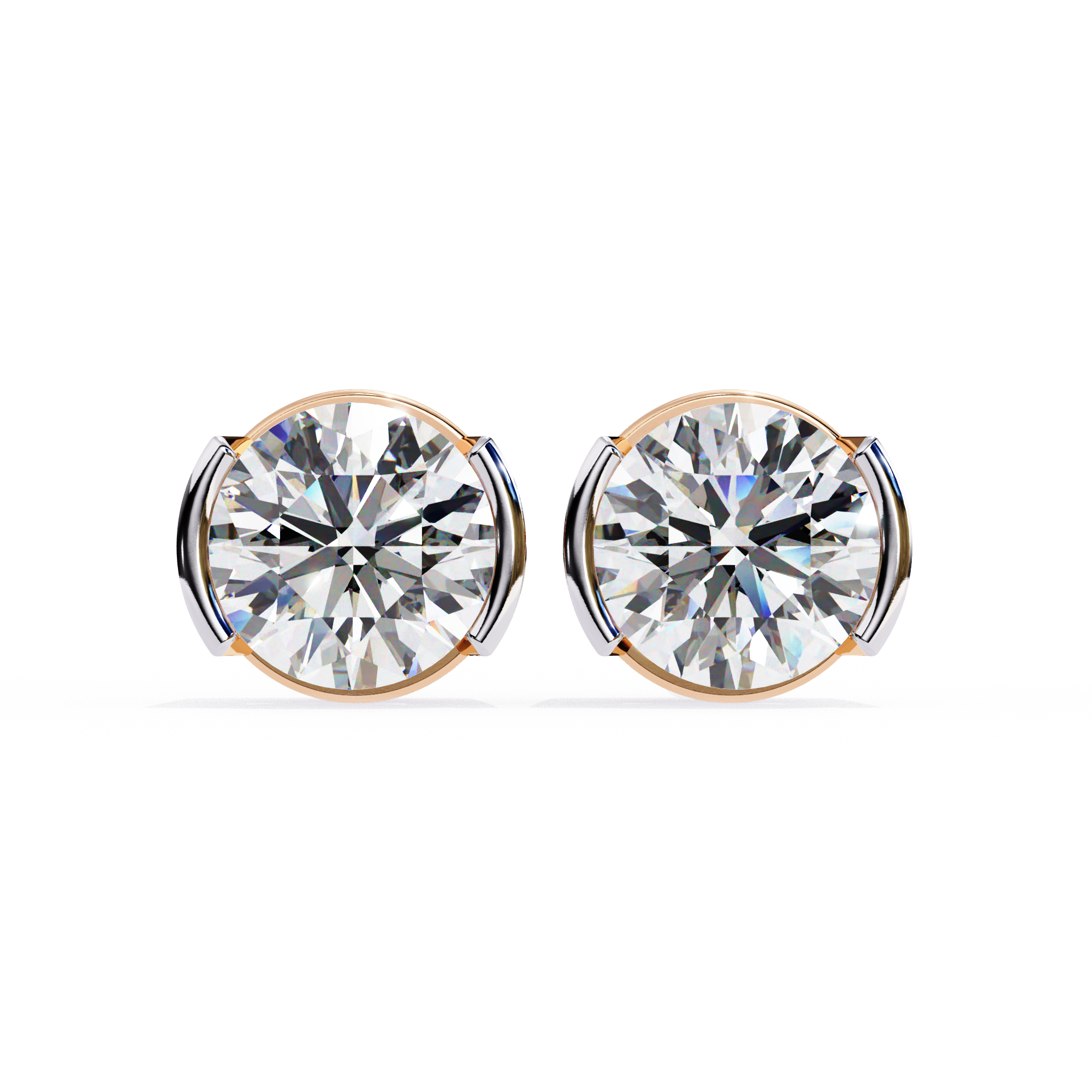 2.57CT ROUND SHAPE STUDDS