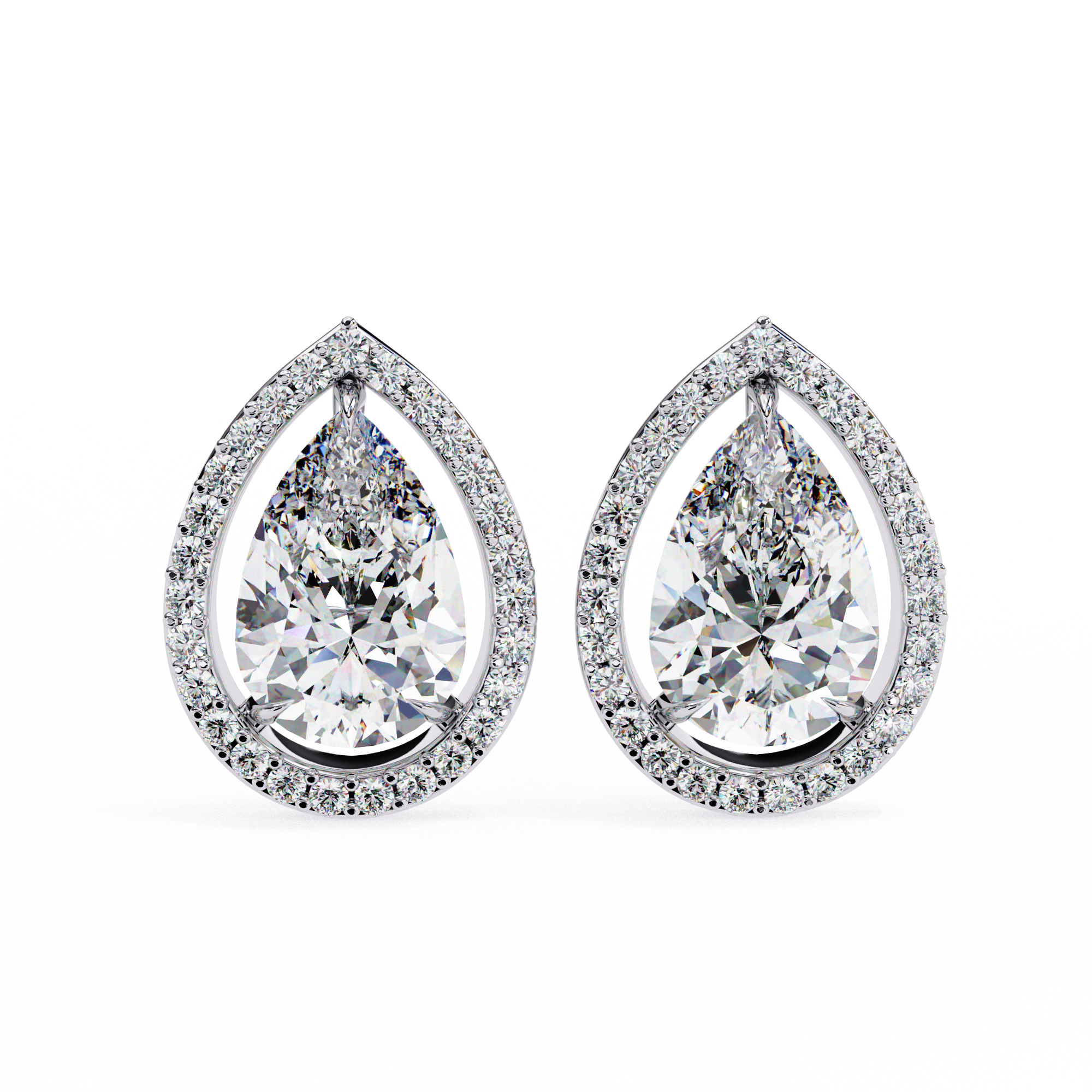 1.45CT PEAR SHAPE STUDDS