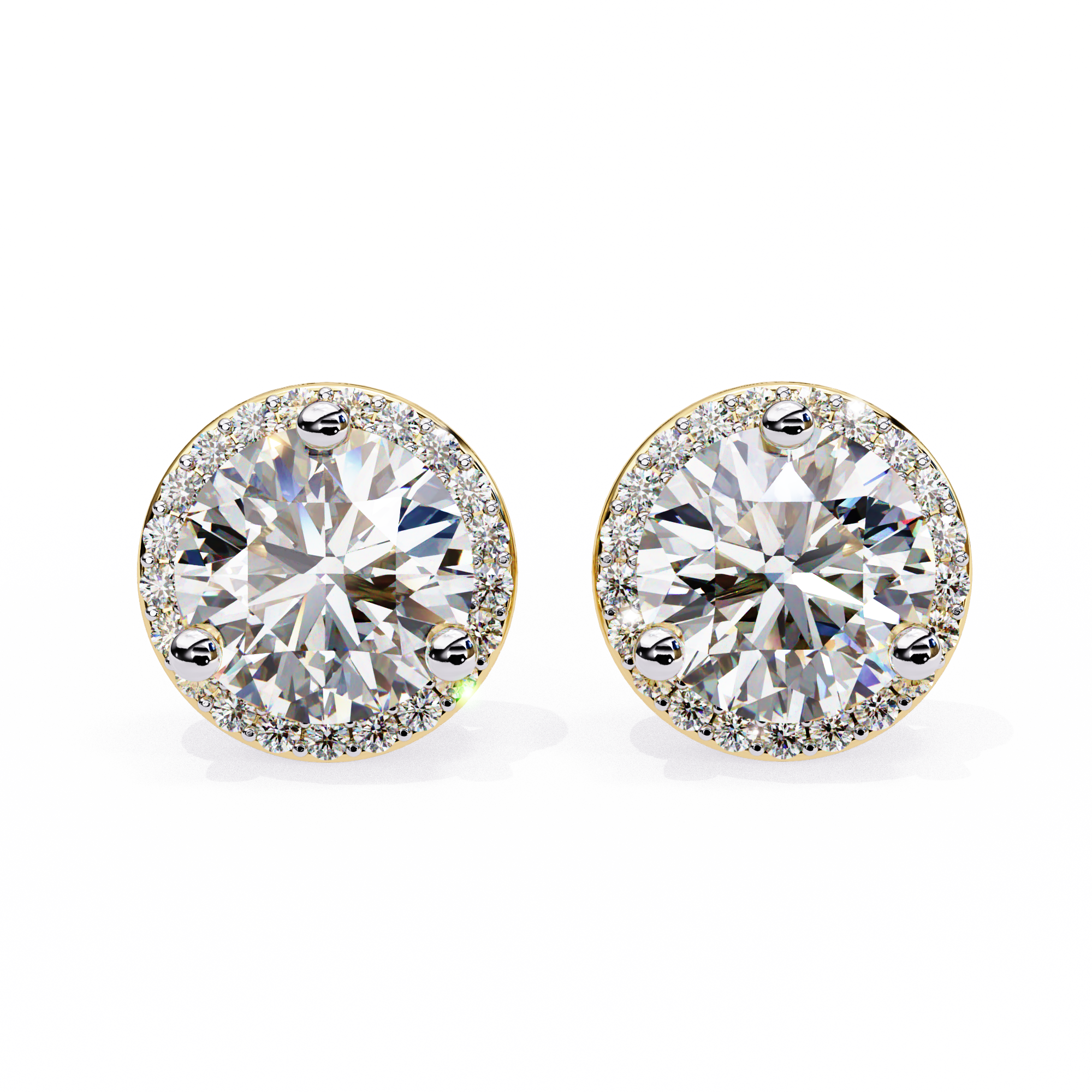 1.80CT ROUND STUDDS