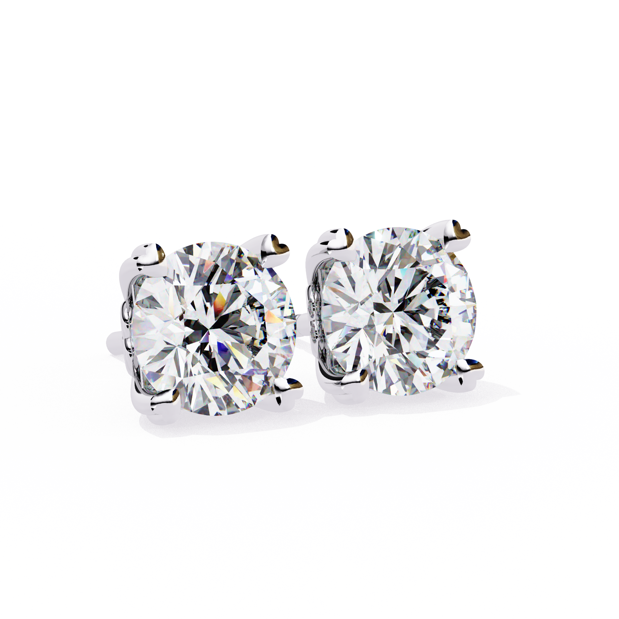 2.50CT ROUND SHAPE STUDDS