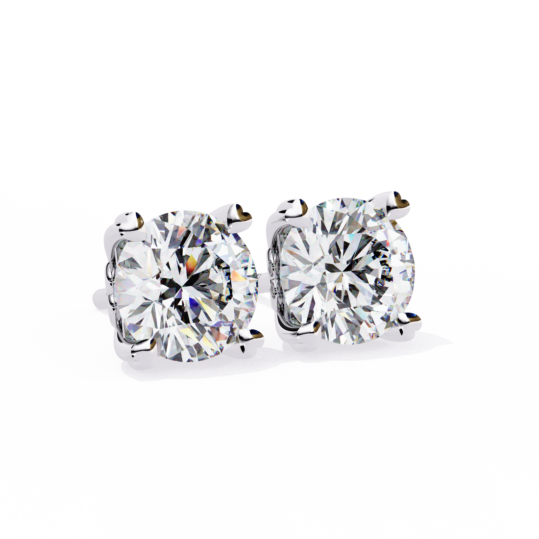 2.50CT ROUND SHAPE STUDDS