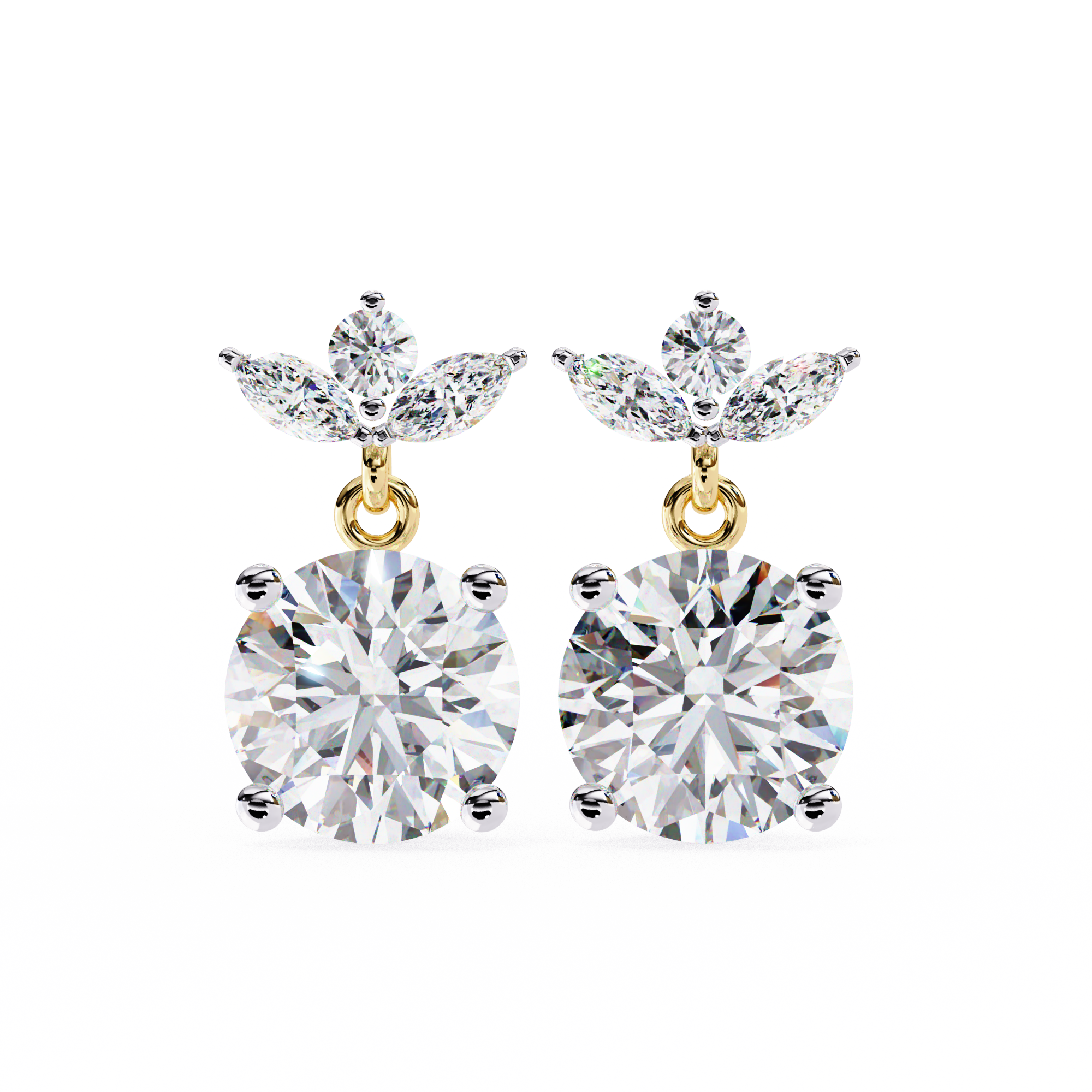 0.80CT ROUND EARRINGS