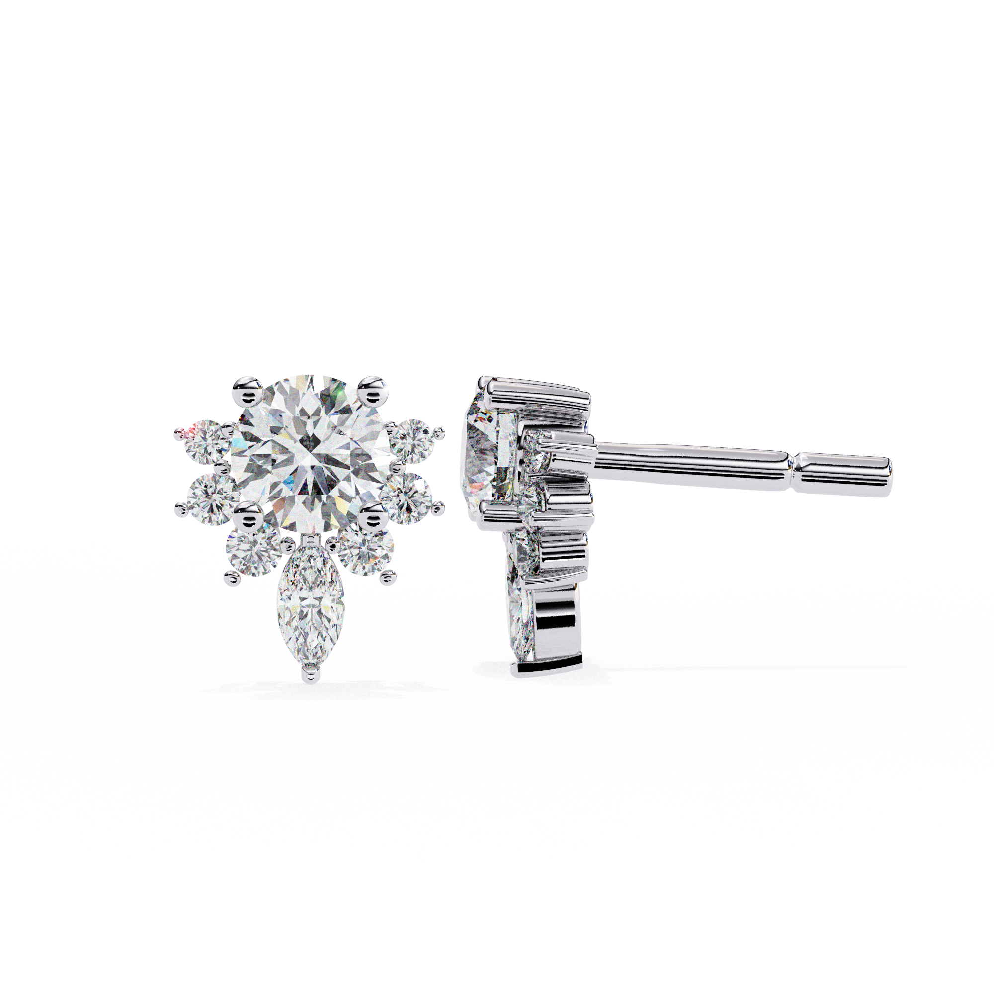 0.44CT ROUND STUDDS