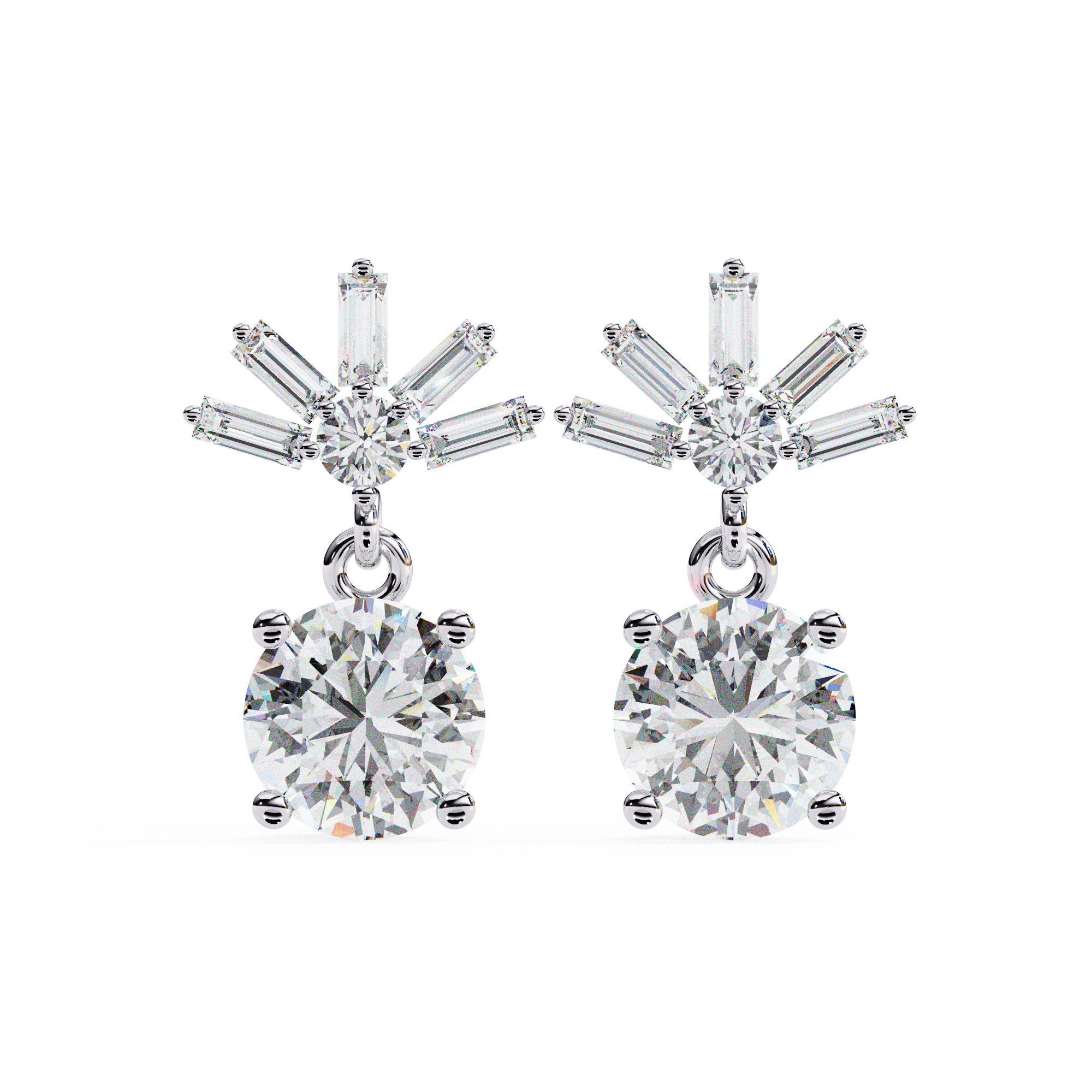 0.60CT ROUND EARRINGS