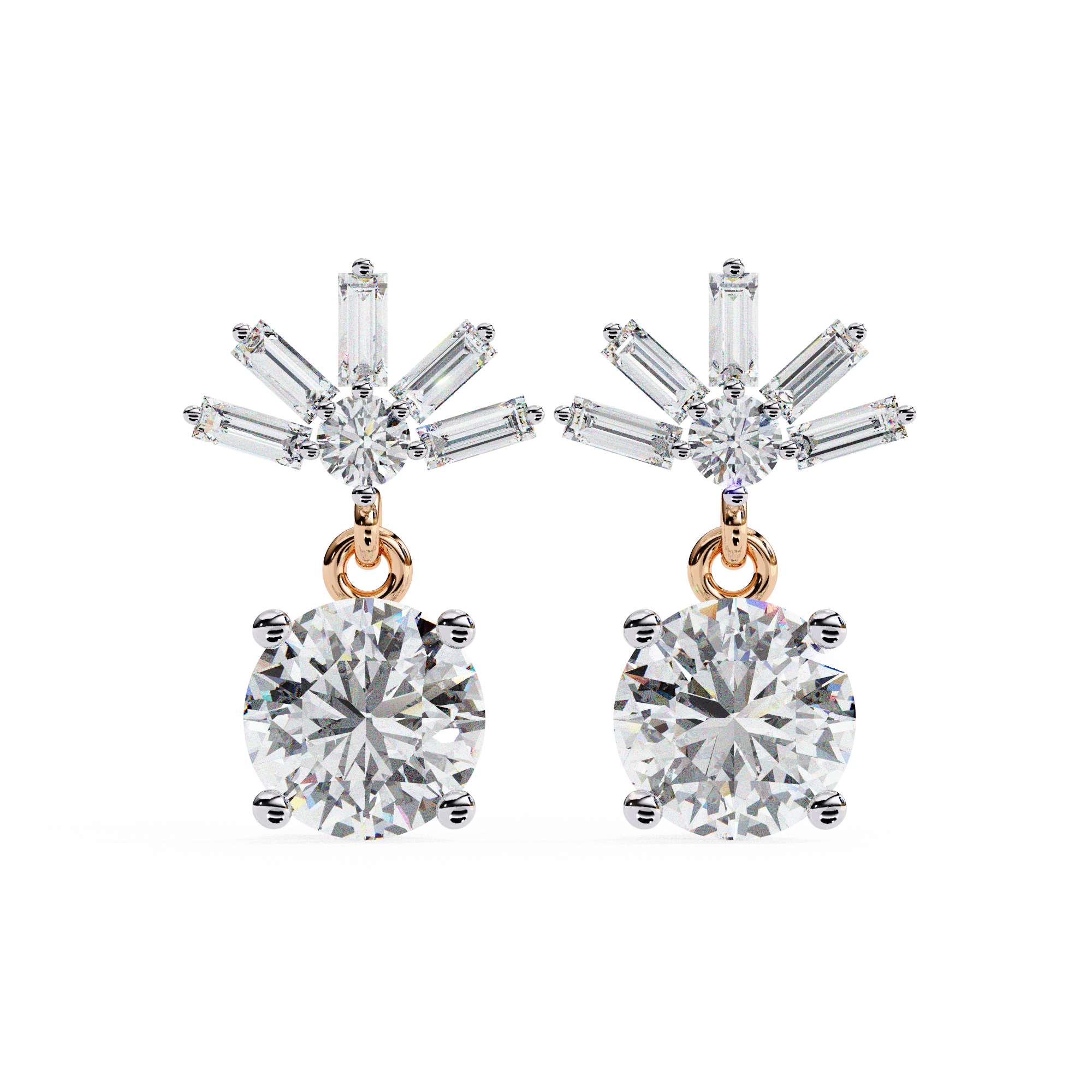 0.60CT ROUND EARRINGS