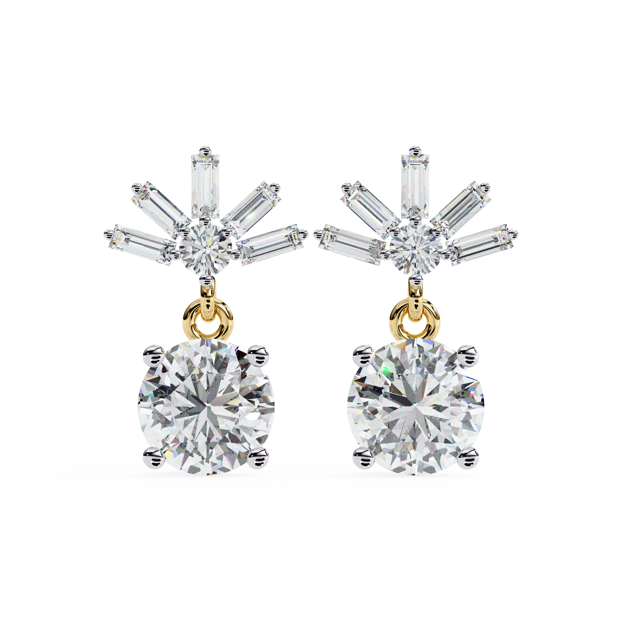 0.60CT ROUND EARRINGS