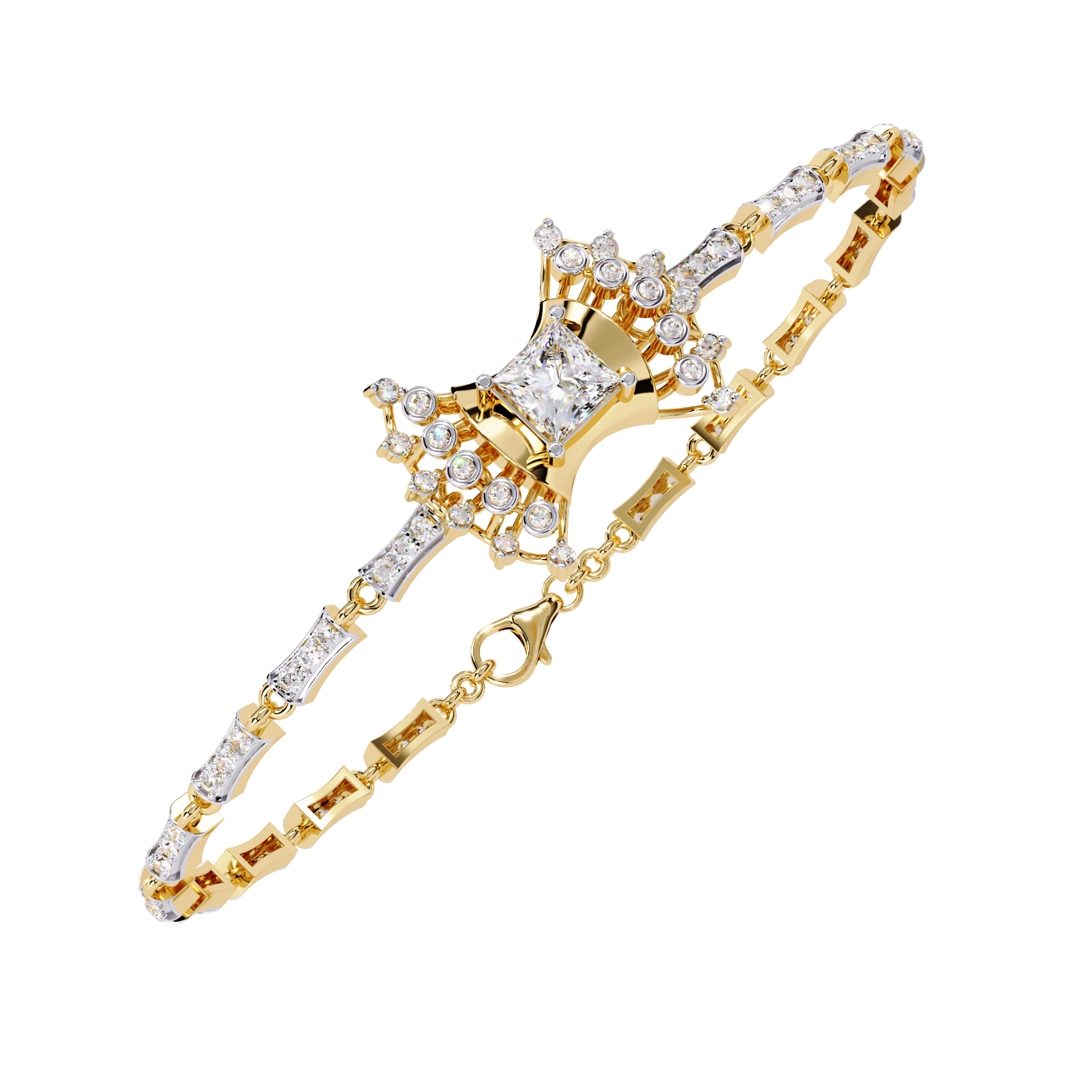 0.78CT PRINCESS BRACELET