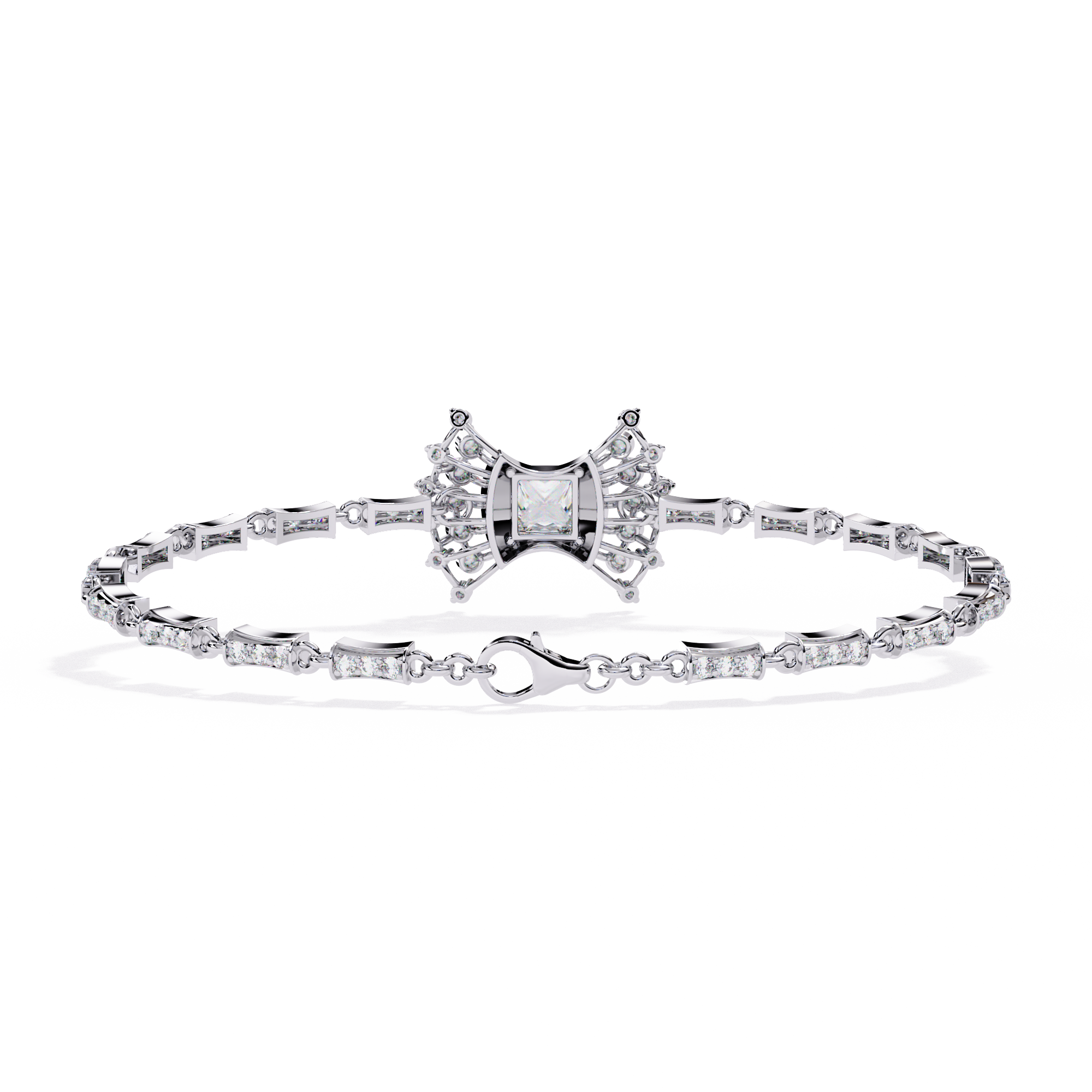 0.78CT PRINCESS BRACELET