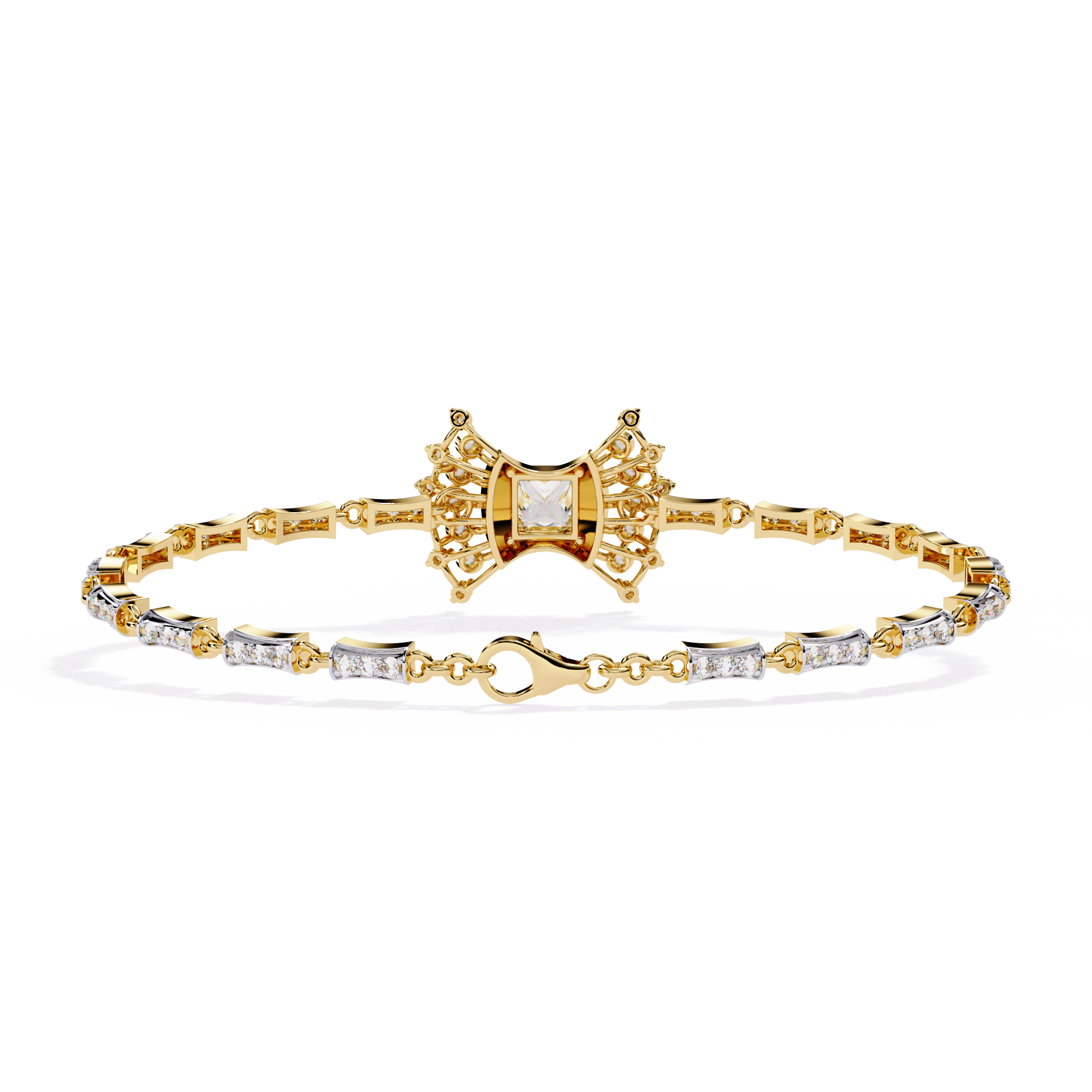 0.78CT PRINCESS BRACELET