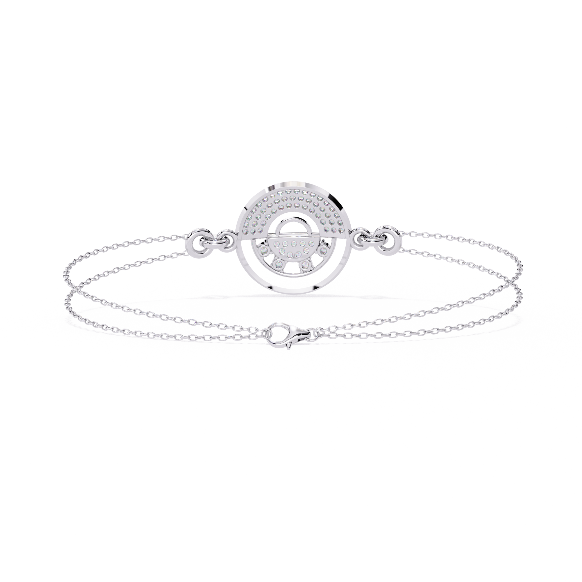 ROUND DIAMOND CHAIN BRACELET