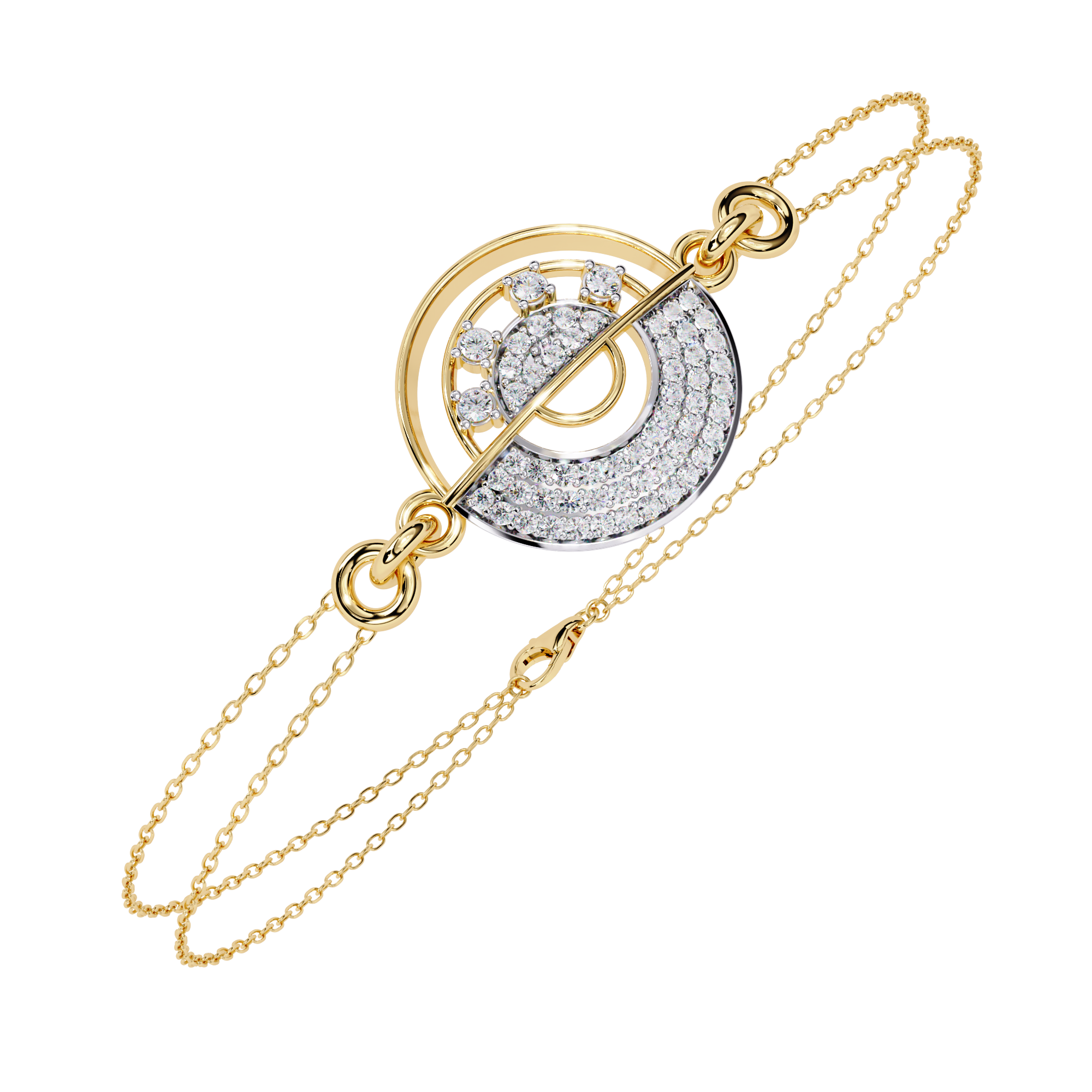 ROUND DIAMOND CHAIN BRACELET