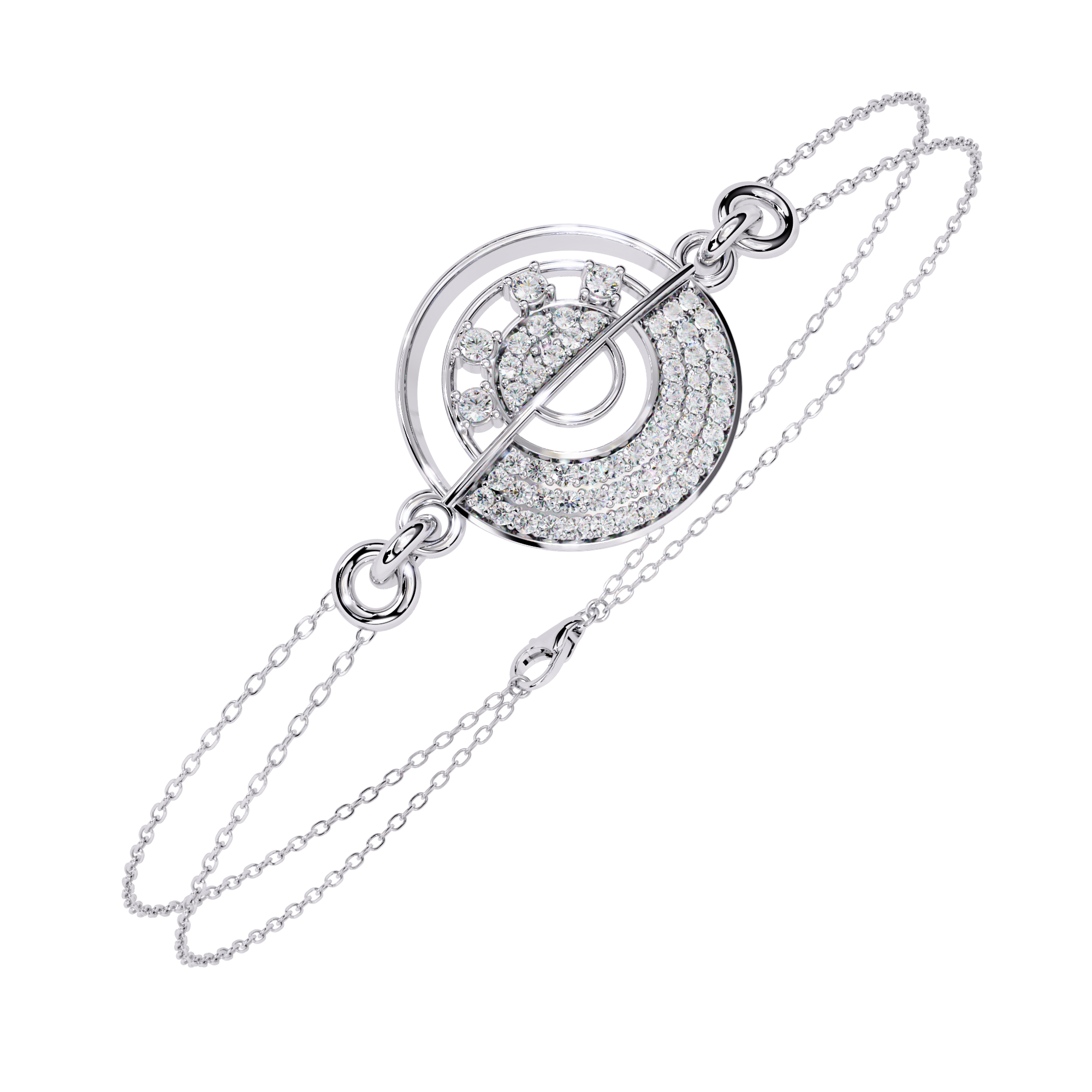 ROUND DIAMOND CHAIN BRACELET