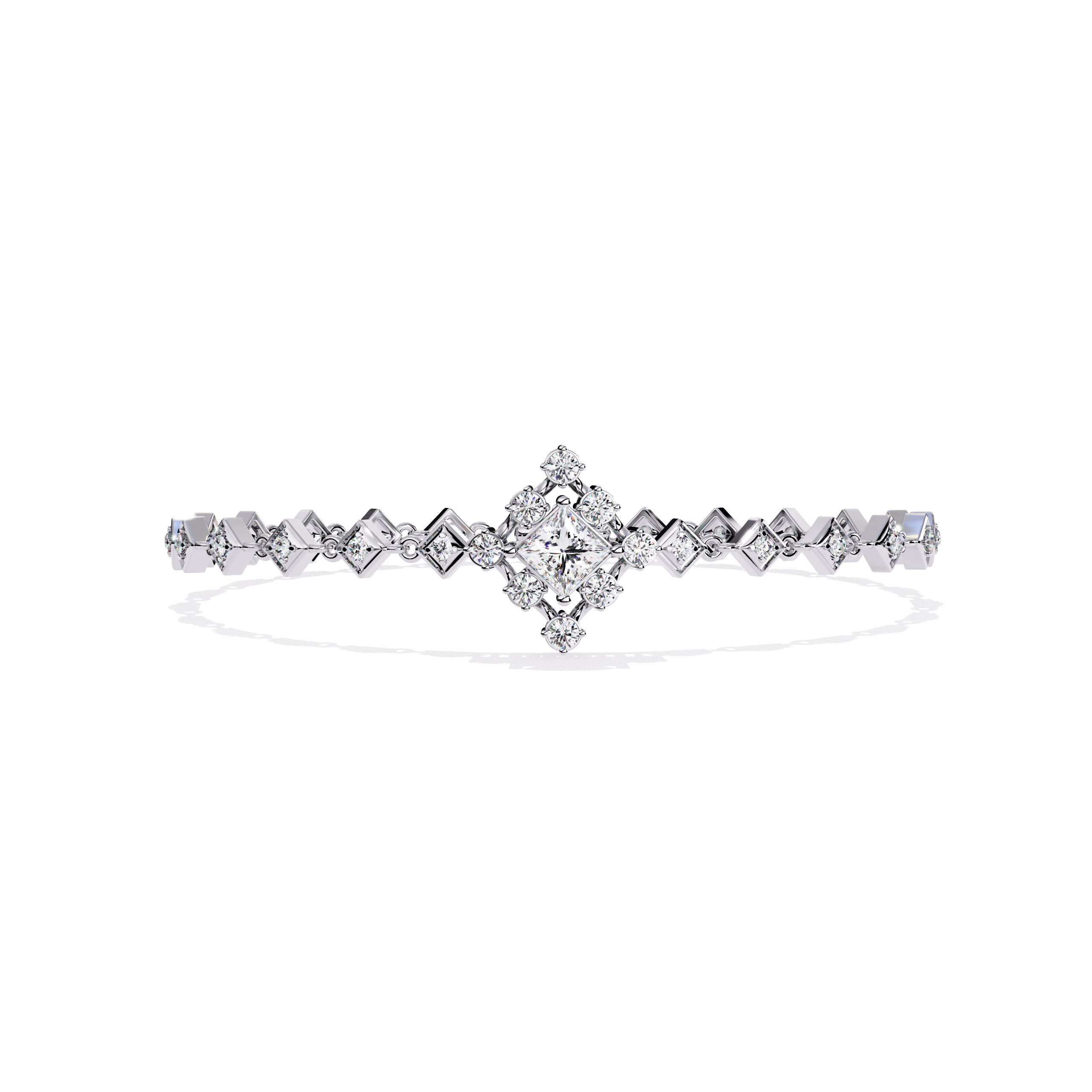 0.86CT PRINCESS BRACELET