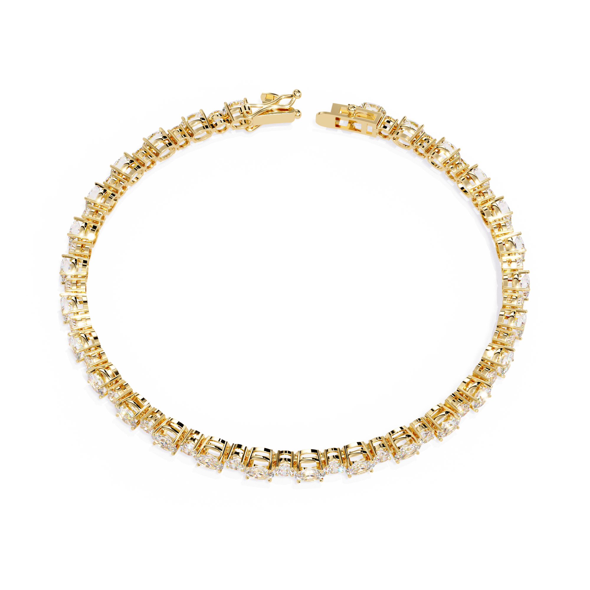 OVAL MIX CUT BRACELET