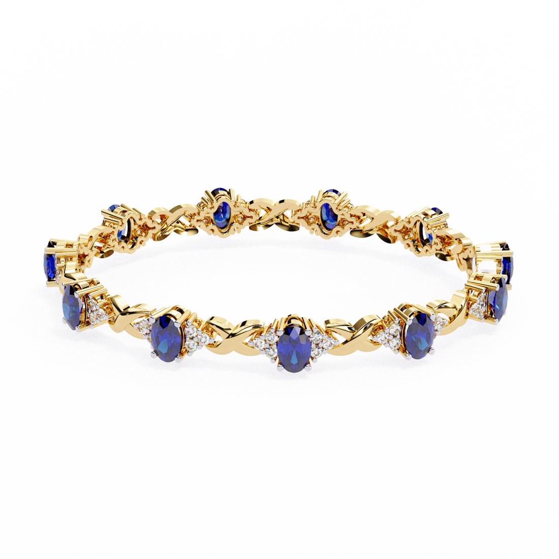 0.38CT BLUE COLORSTONE BRACELET