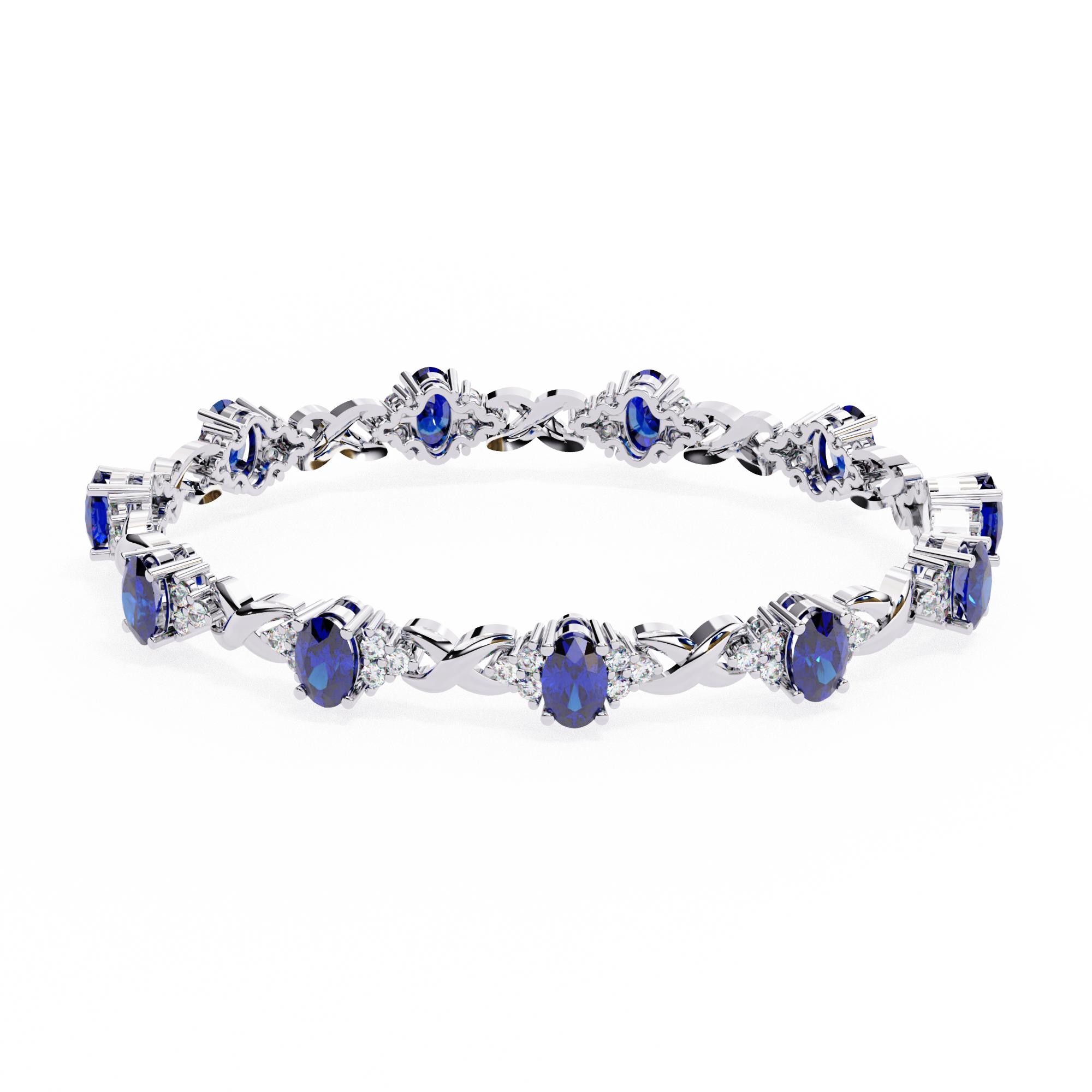 0.38CT BLUE COLORSTONE BRACELET