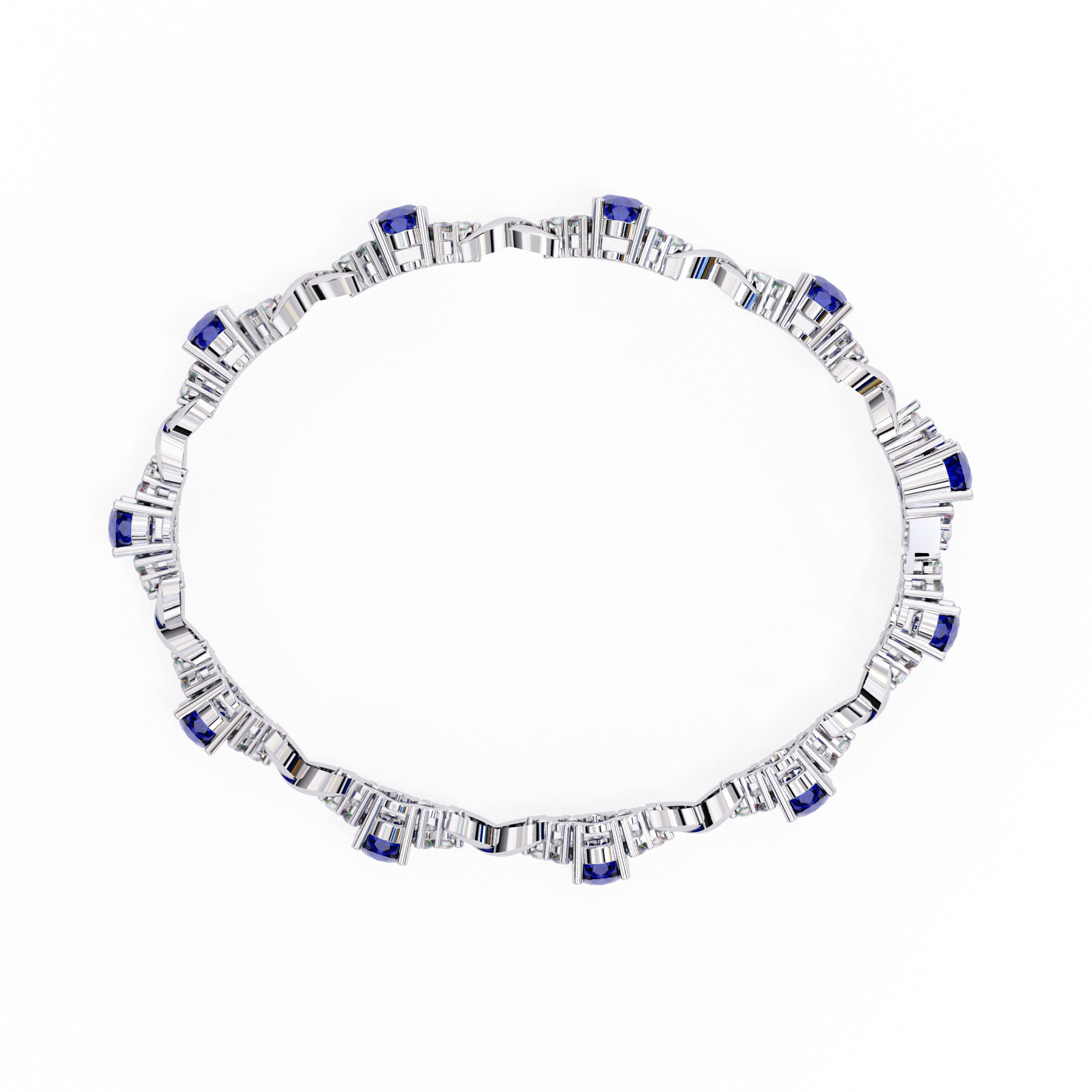 0.38CT BLUE COLORSTONE BRACELET