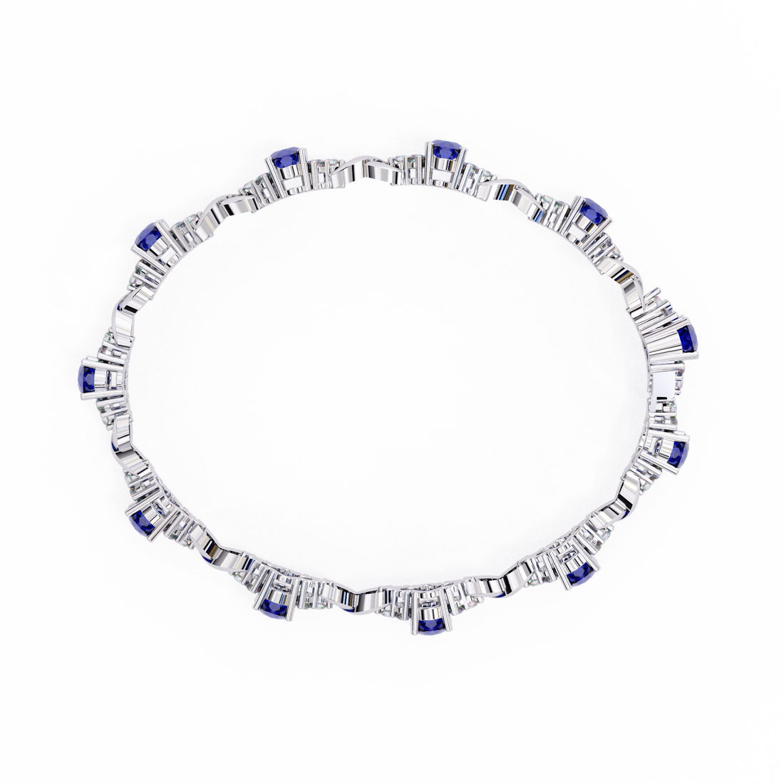 0.38CT BLUE COLORSTONE BRACELET