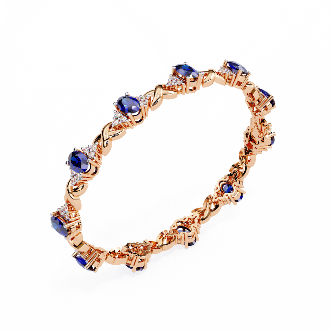 0.38CT BLUE COLORSTONE BRACELET