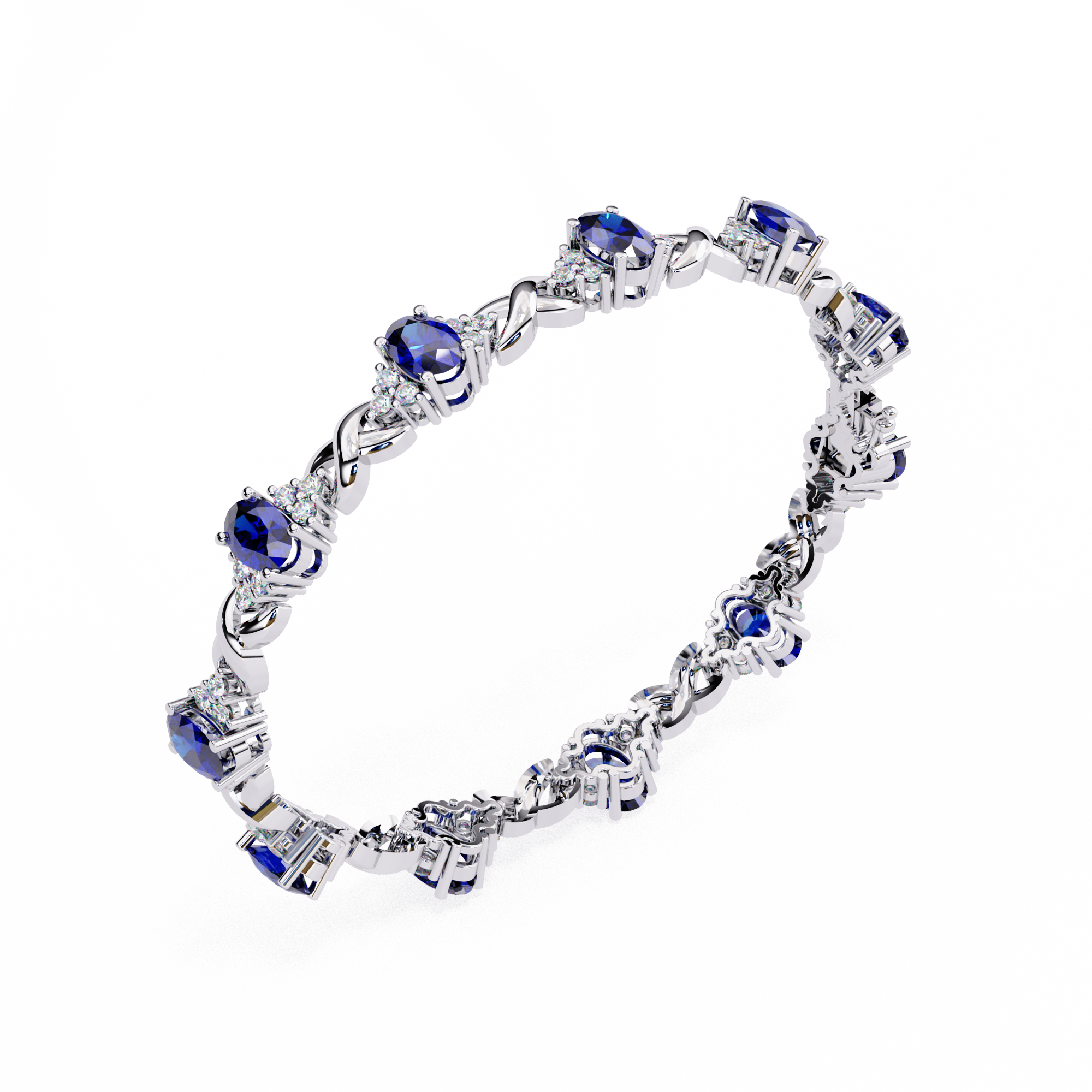 0.38CT BLUE COLORSTONE BRACELET