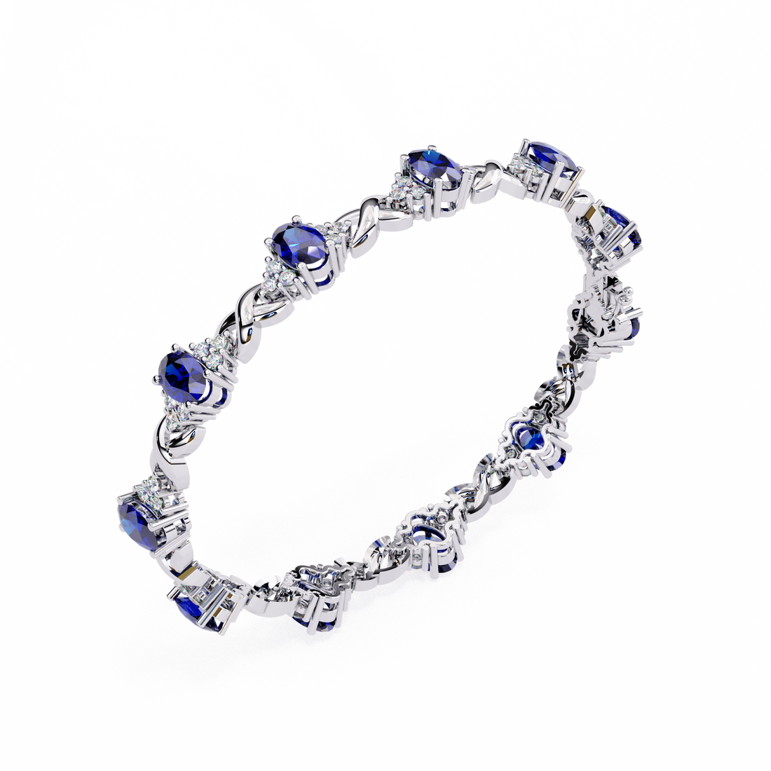 0.38CT BLUE COLORSTONE BRACELET