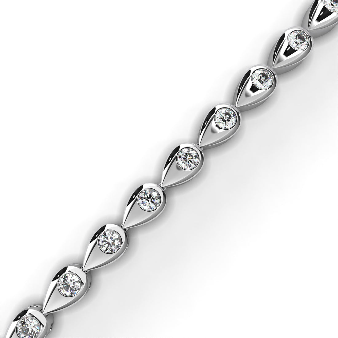 PEAR SHAPE TENNIS BRACELET