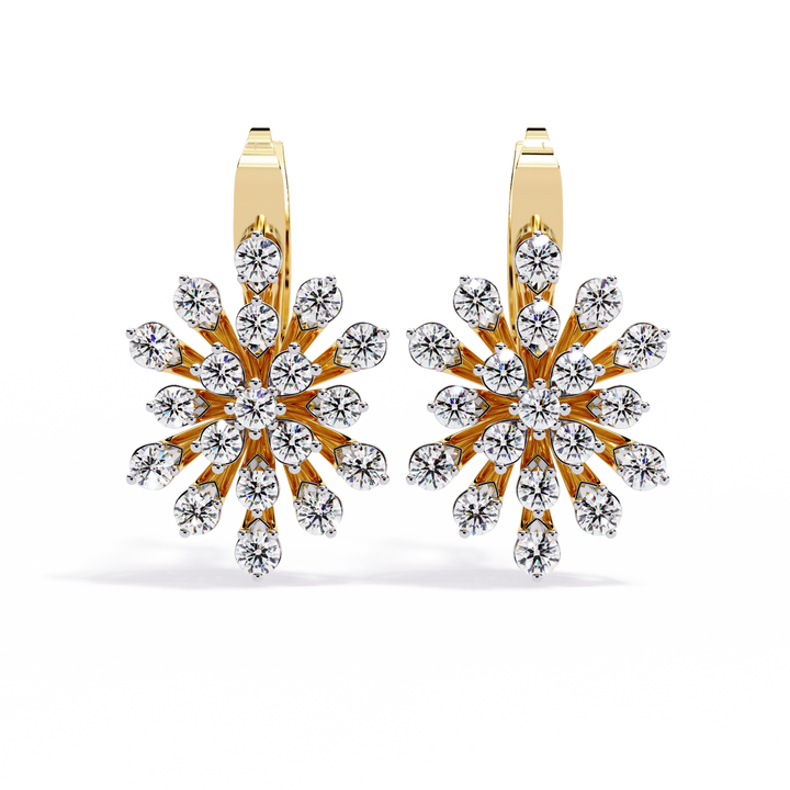 1.75CT SNOWFLAKES EARRINGS