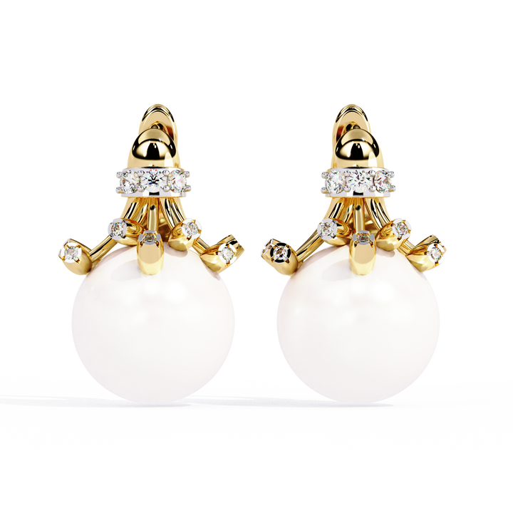 PEARL CLAW EARRING