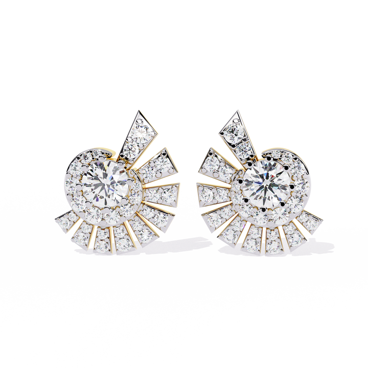 CLUSTER ROUND EARRING