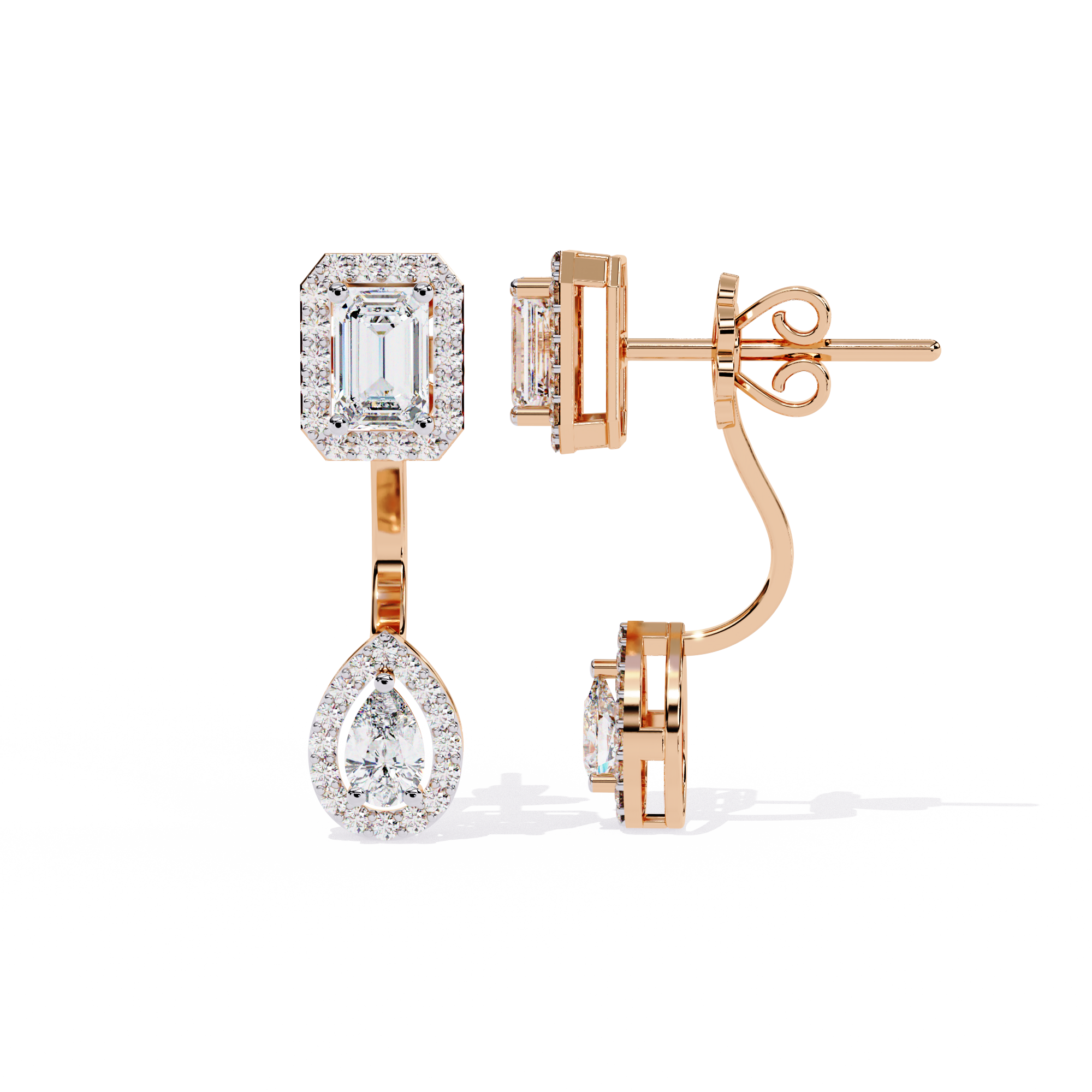 TWINTED DIAMOND AFFECTION EARRING