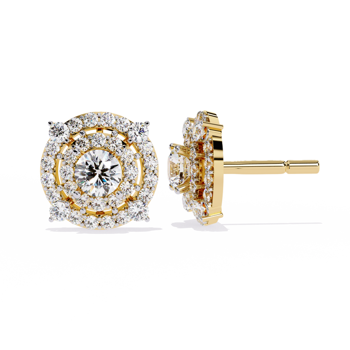BLINGY ROUND CLUSTER STUD
