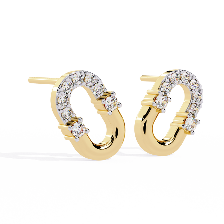 OVAL LINK EARRING
