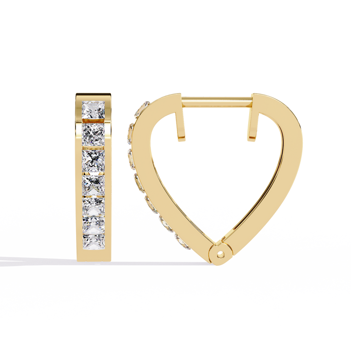 HEART HOOP EARRING