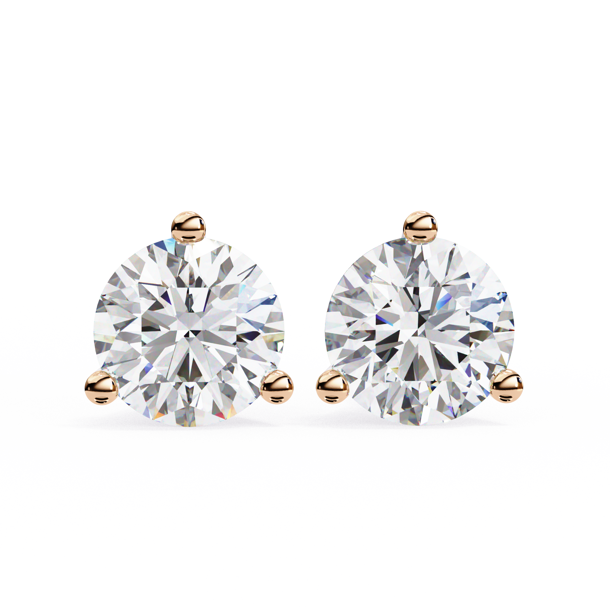 2.57CT ROUND STUDDS