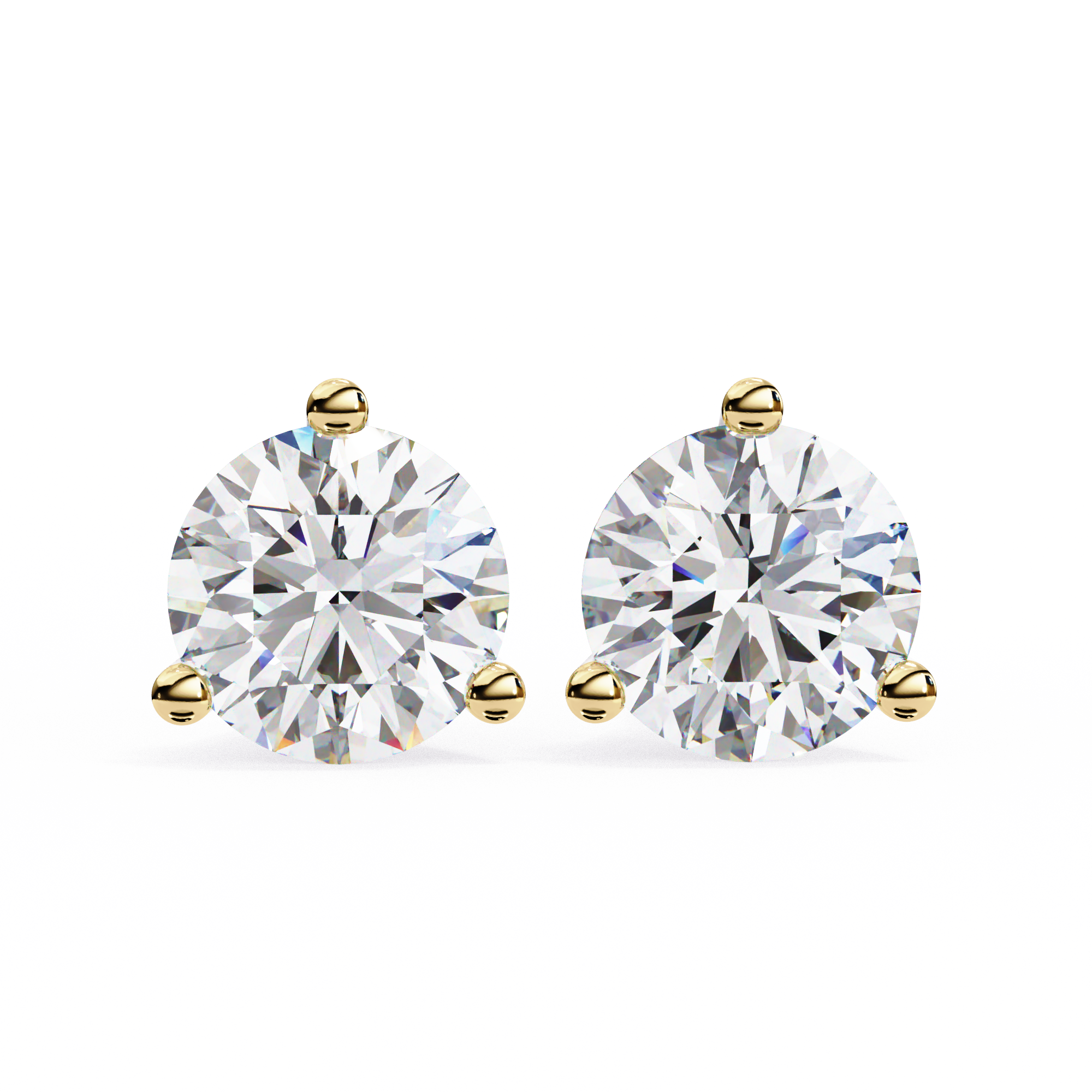 2.57CT ROUND STUDDS