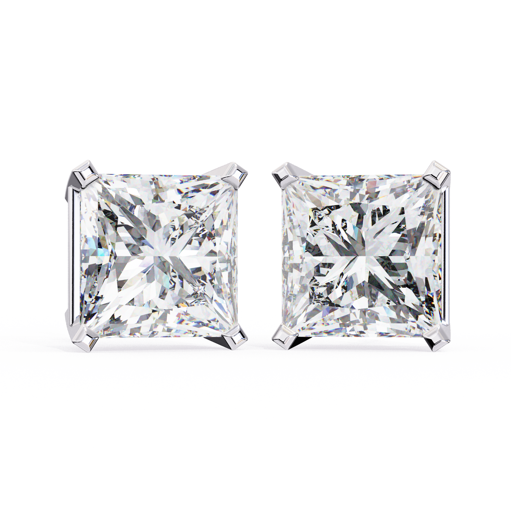 3.04CT PRINCESS STUDDS