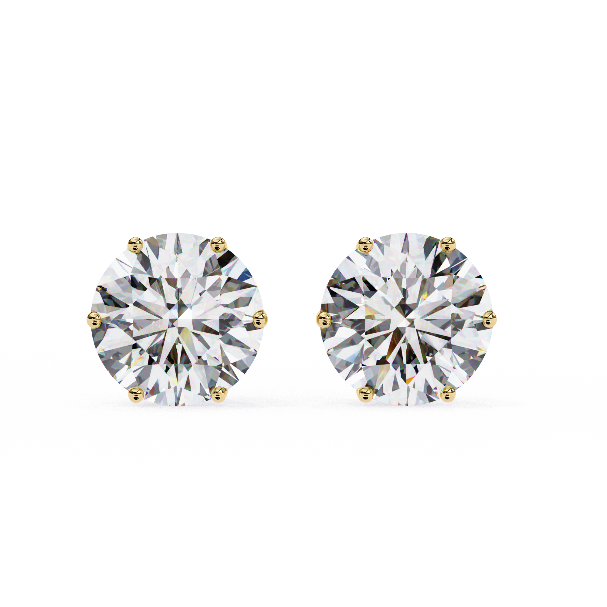 2.57CT ROUND STUDDS