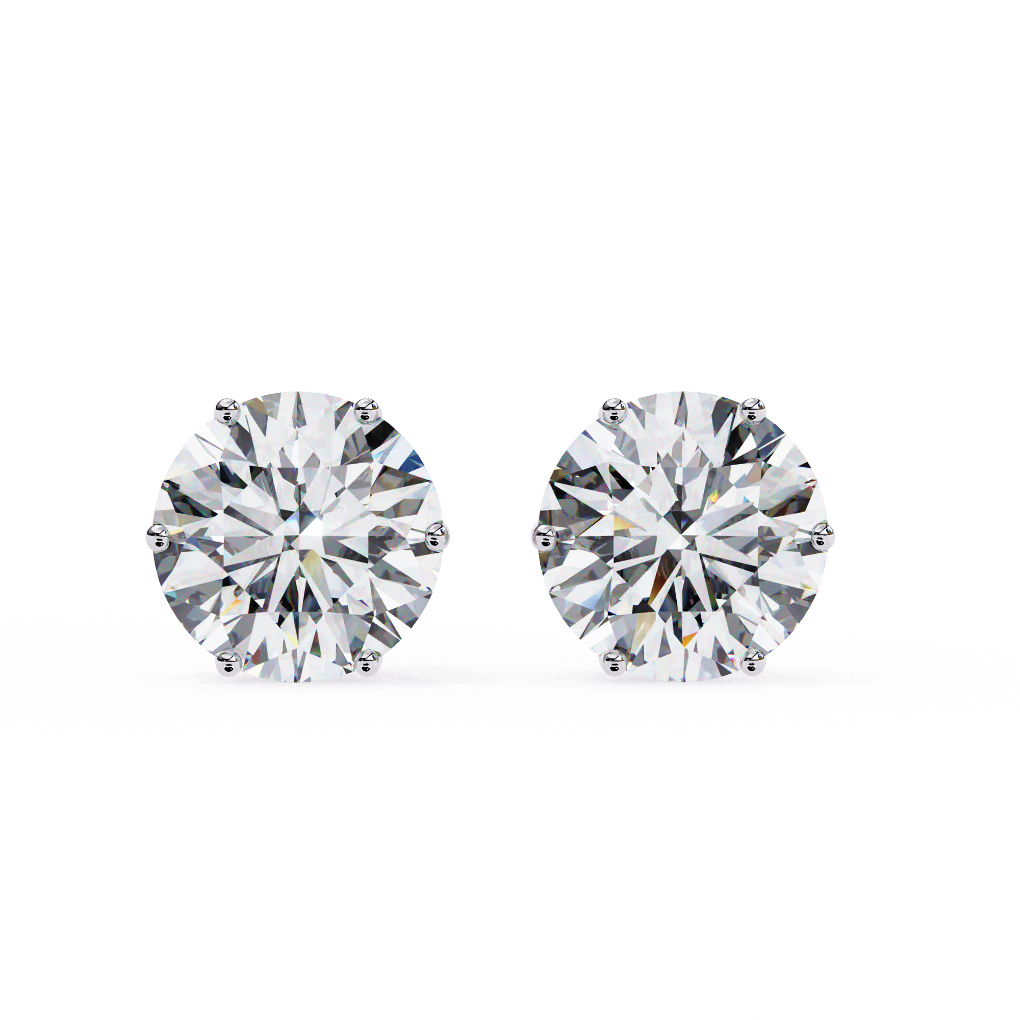 2.57CT ROUND STUDDS