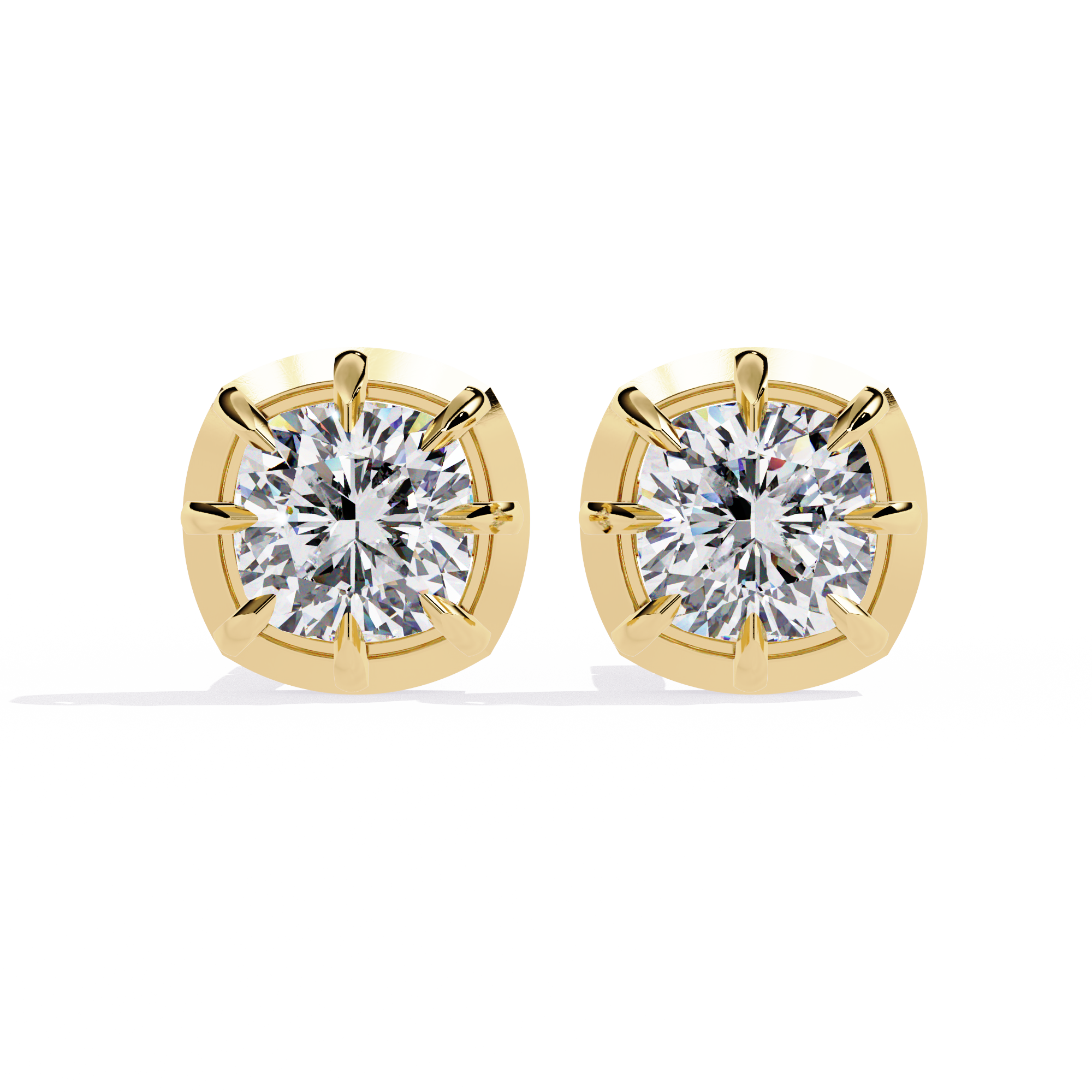 1.00CT ROUND STUDS