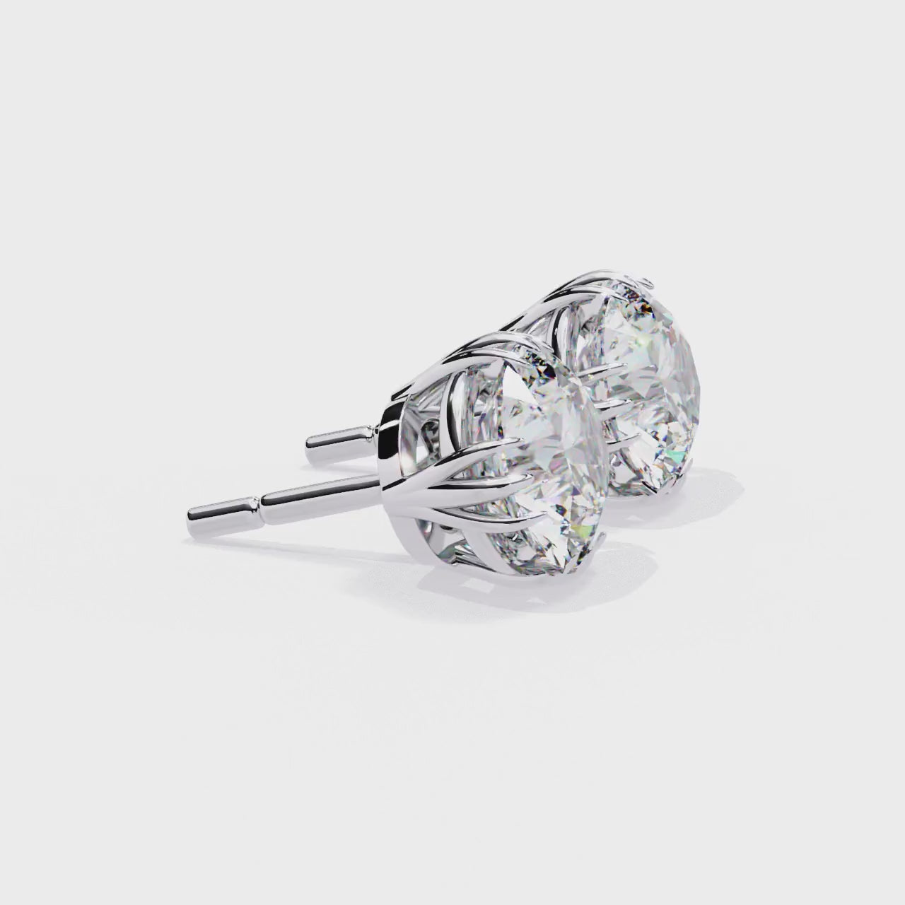 2.80CT ROUND STUDDS