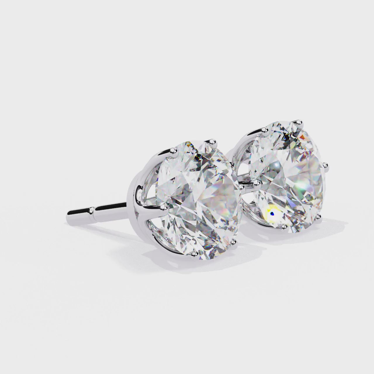 2.57CT ROUND STUDDS