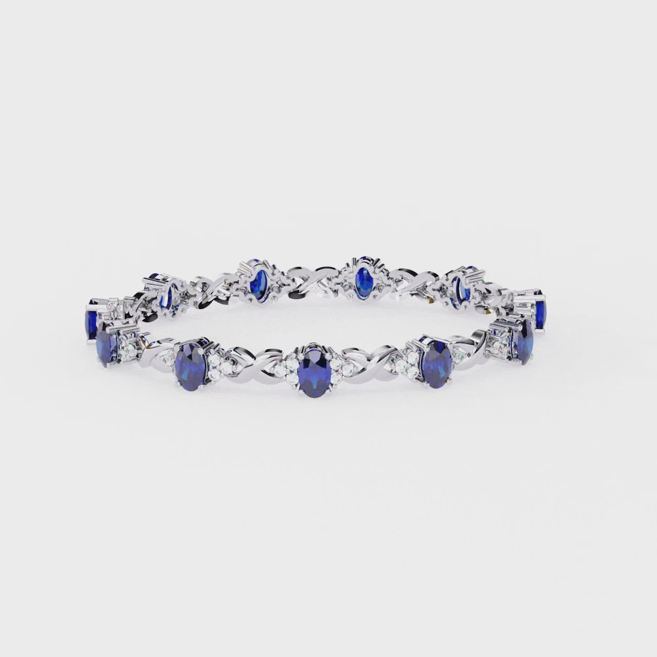 0.38CT BLUE COLORSTONE BRACELET
