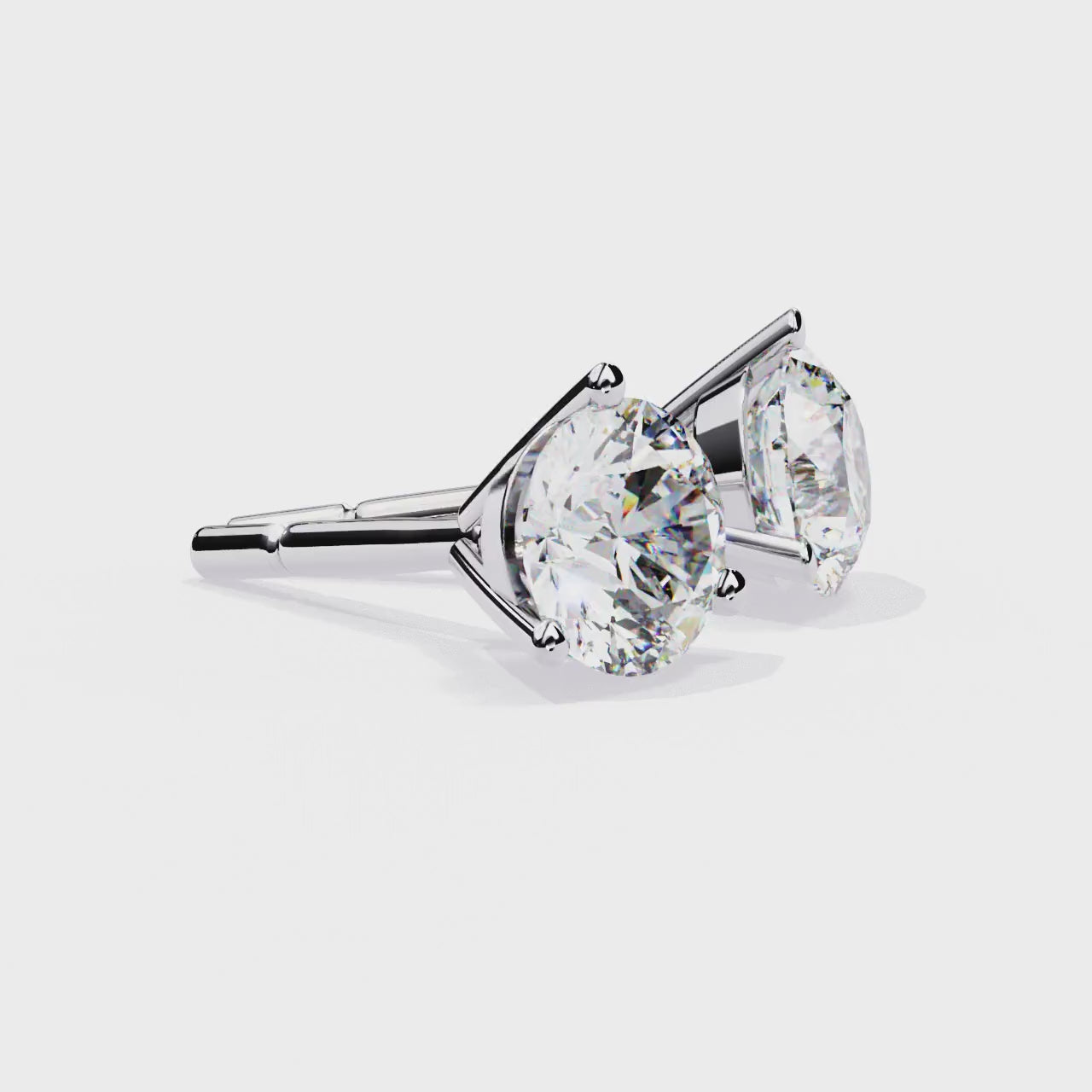 2.57CT ROUND STUDDS