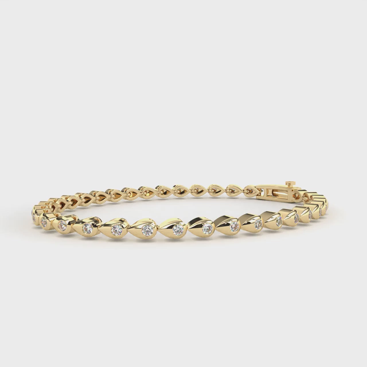 PEAR SHAPE TENNIS BRACELET